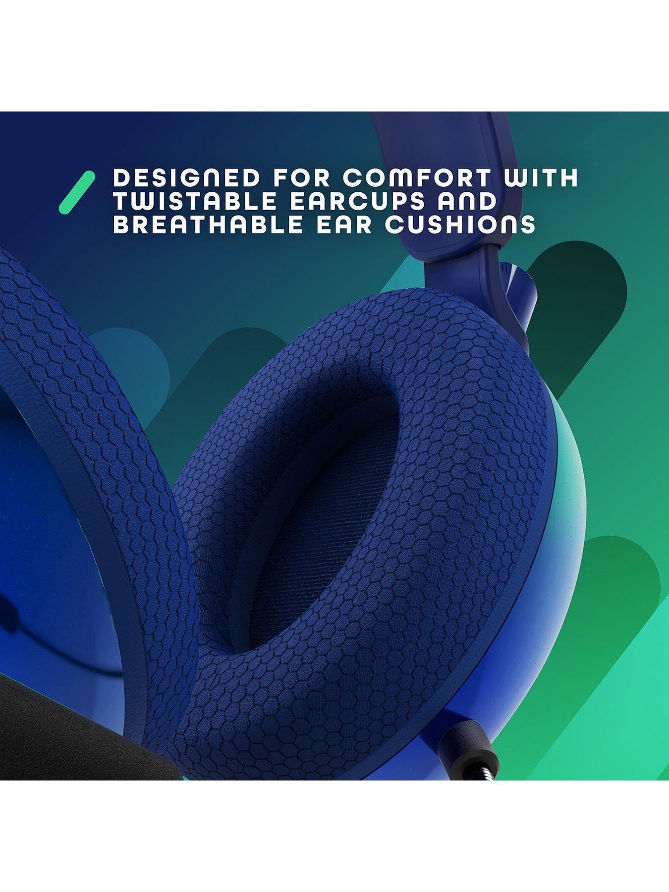 Image 5 of 7 of Stealth C6 STRIKE Gaming Headset for PS, XBOX, Switch, PC, Mobile and Tablet - Green/Blue