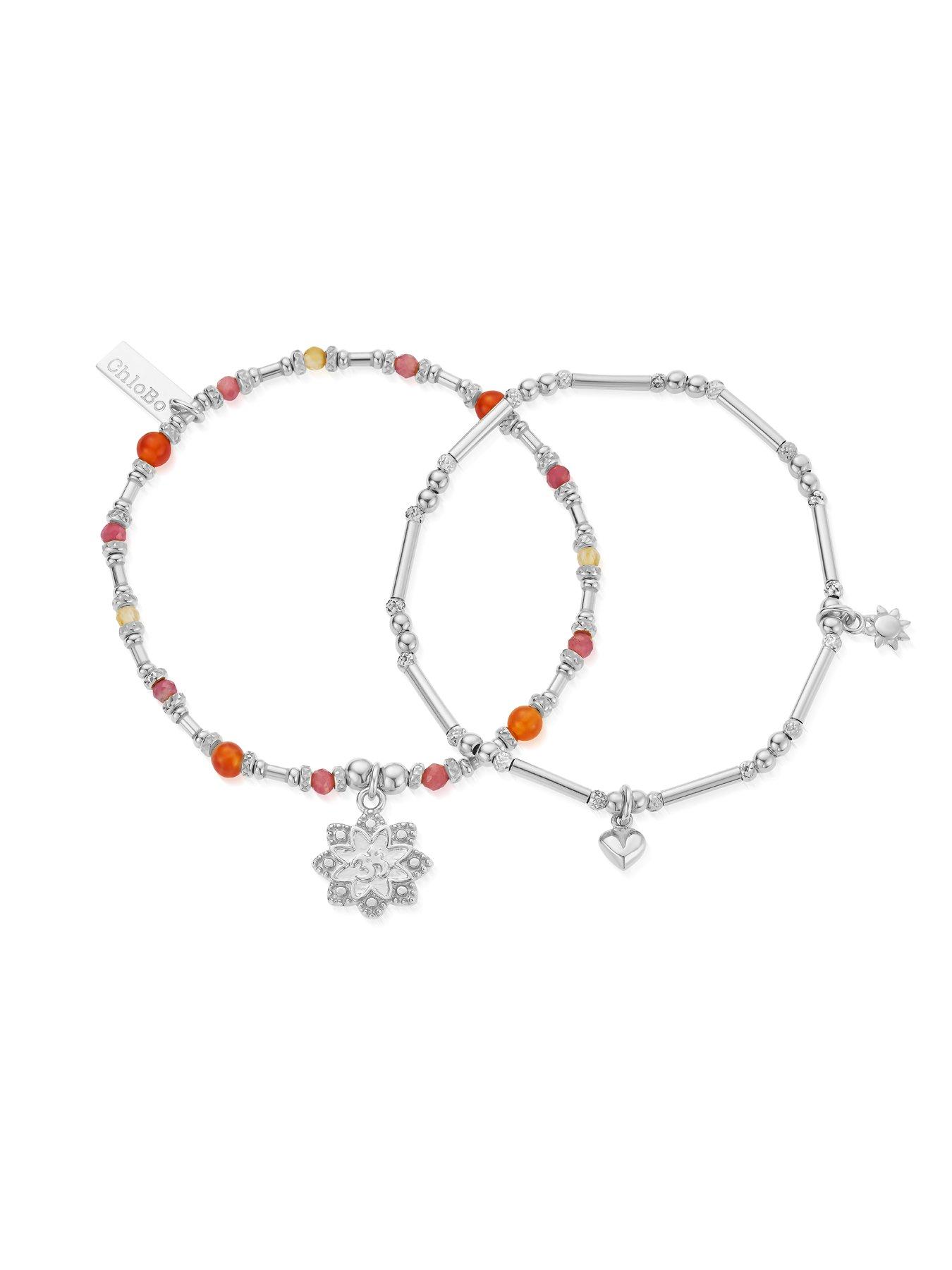 Image 2 of 2 of ChloBo Sunkeeper Set Of 2 Bracelets - Silver