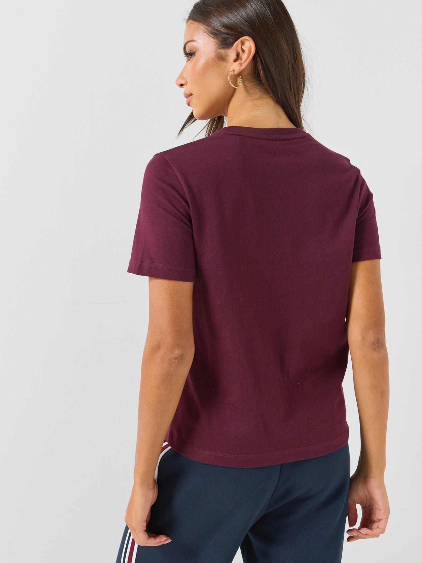 Image 2 of 5 of GANT Womens Regular Graphic Crew Neck T-Shirt - Red