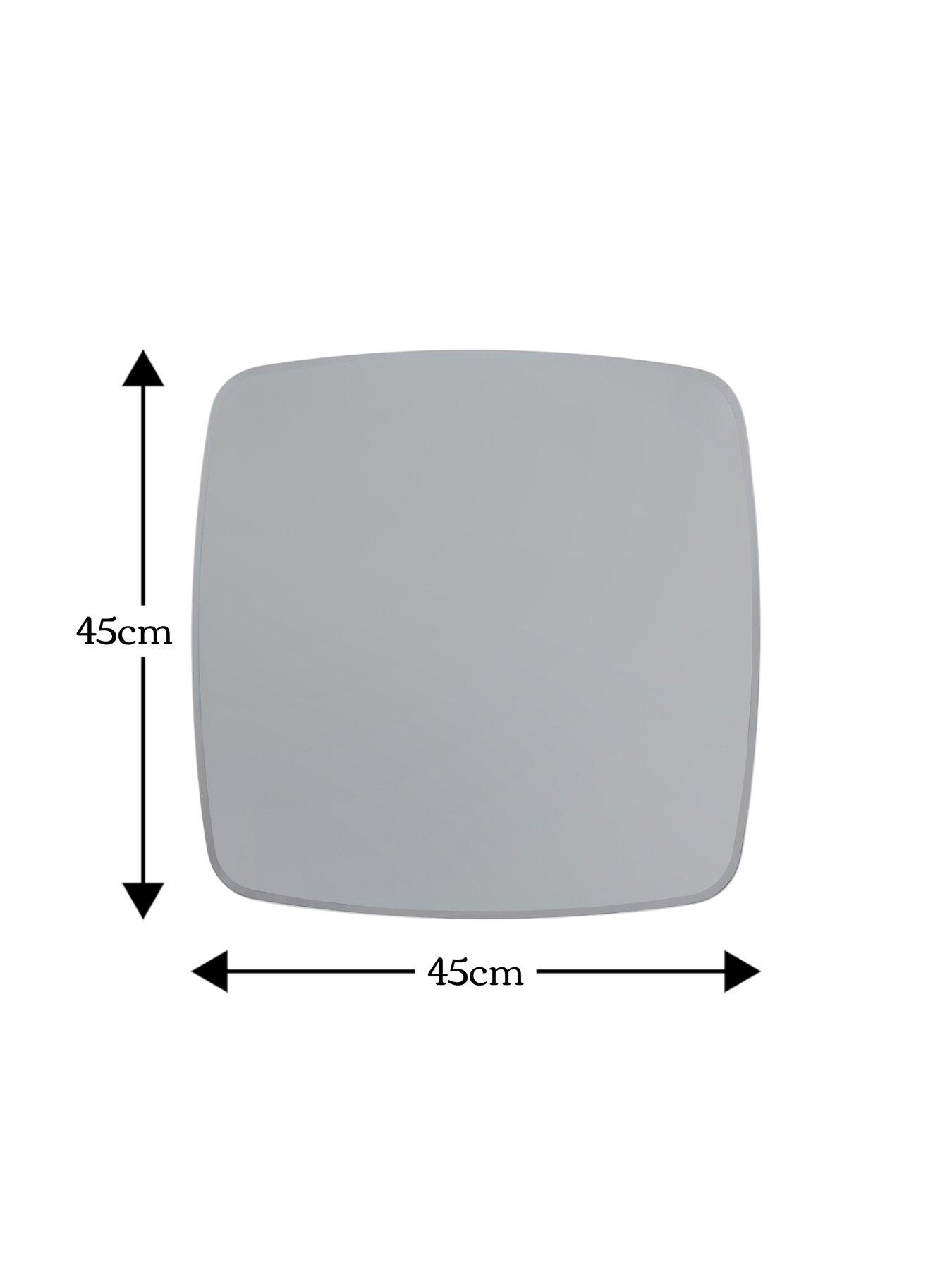 Image 4 of 4 of Showerdrape Showerdrape Harrow Squircle Soft Square Bevelled Edge Mirror 45x45cm