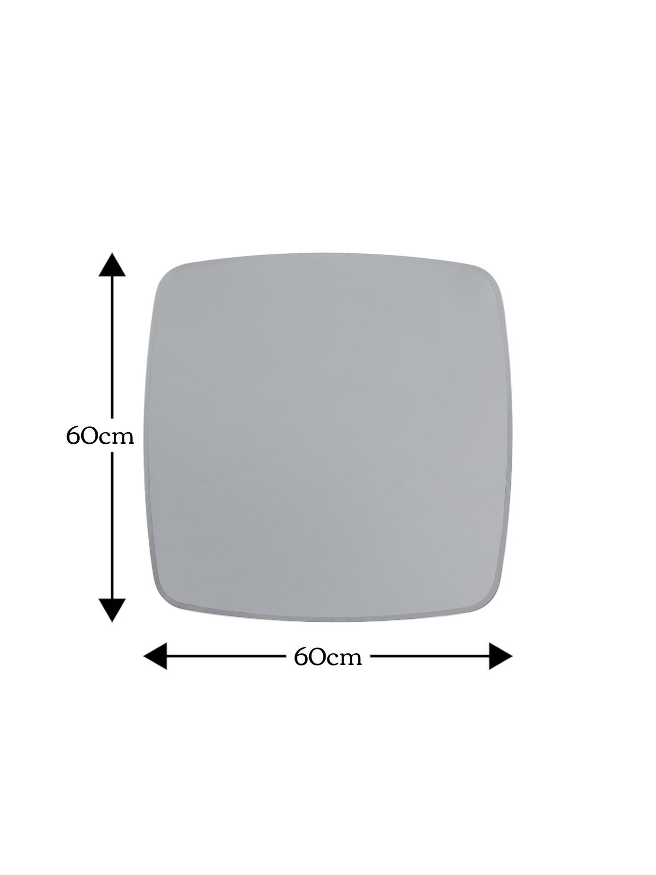 Image 4 of 4 of Showerdrape Showerdrape Harrow Squircle Soft Square Bevelled Edge Mirror 60x60cm