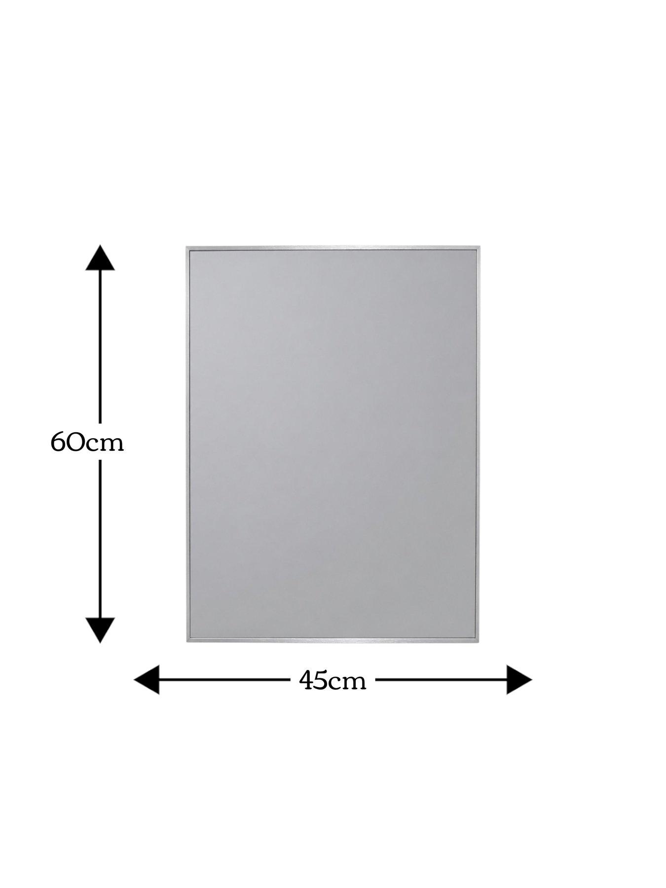 Image 4 of 4 of Showerdrape Showerdrape Bayswarer Brushed Chrome Framed Rectangular Mirror 60x45cm