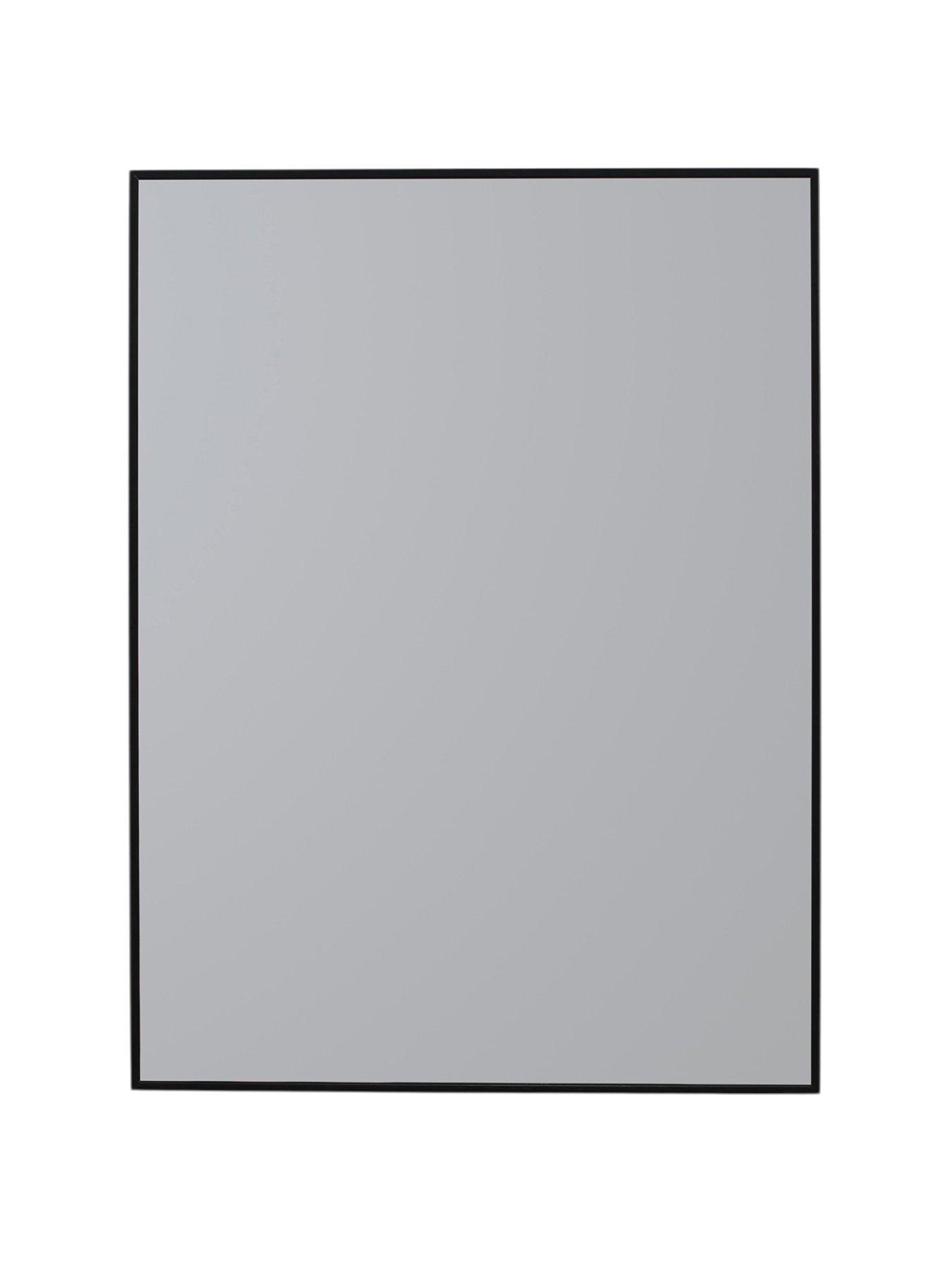 Image 2 of 4 of Showerdrape Showerdrape Bayswarer Brushed Black Framed Rectangular Mirror 60x45cm