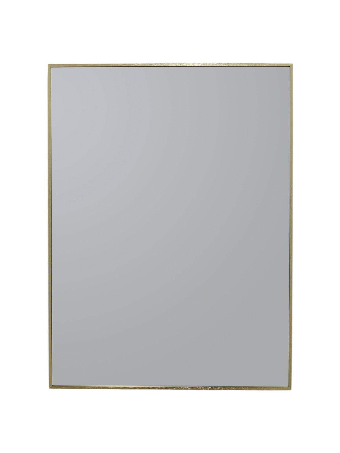 Image 2 of 4 of Showerdrape Showerdrape Bayswarer Brushed Gold Framed Rectangular Mirror 60x45cm