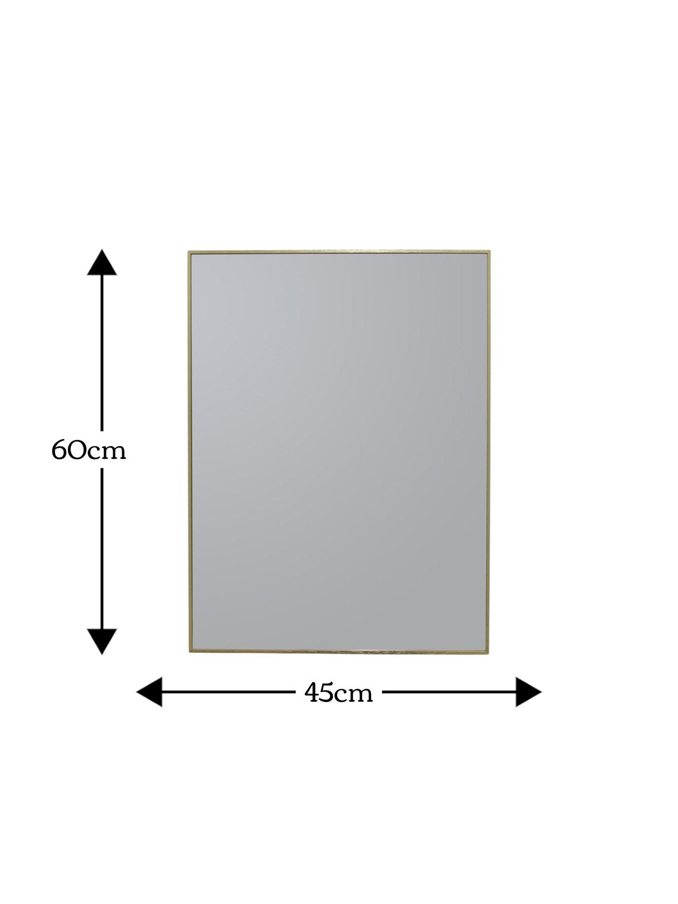 Image 4 of 4 of Showerdrape Showerdrape Bayswarer Brushed Gold Framed Rectangular Mirror 60x45cm