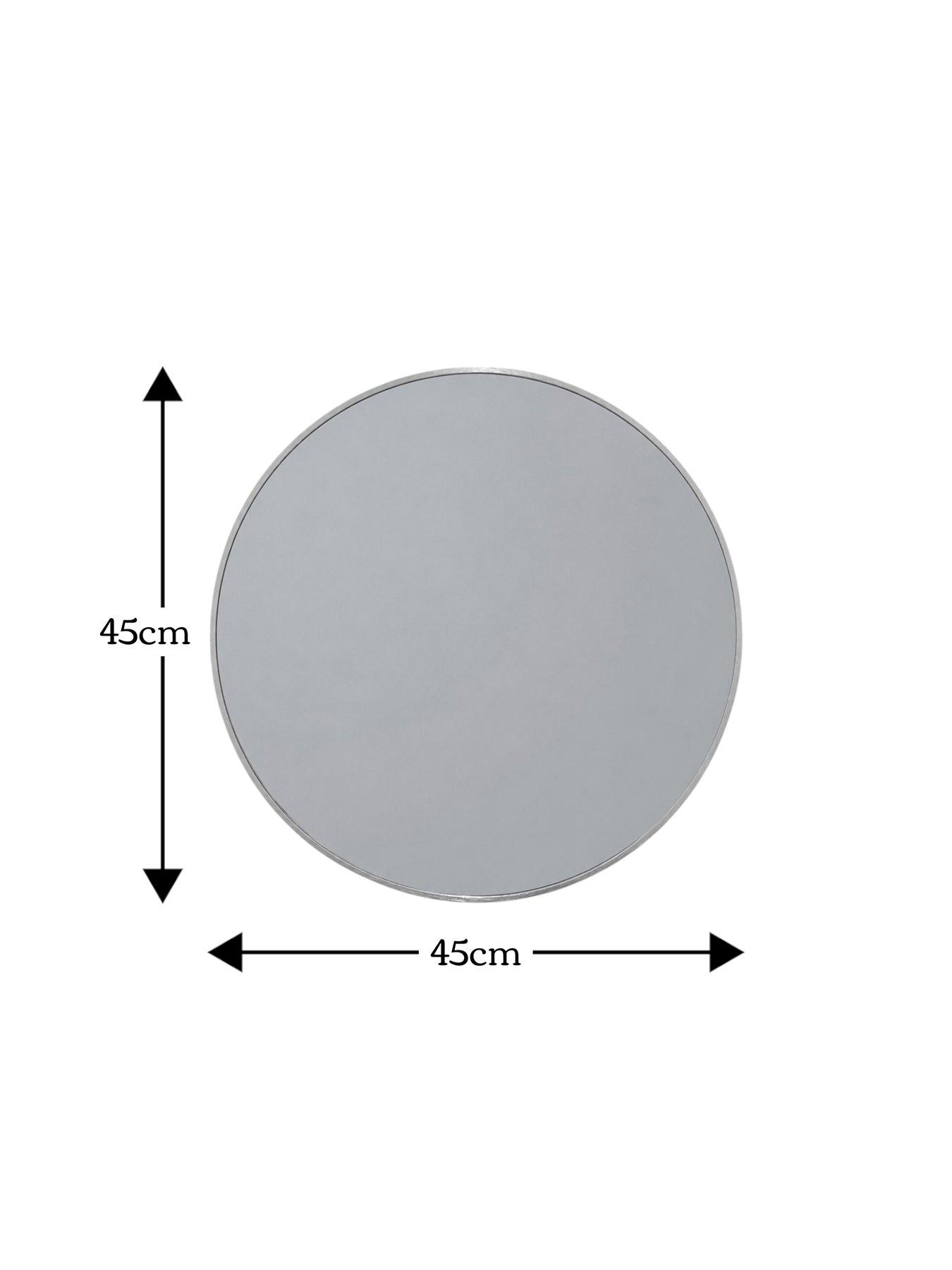 Image 4 of 4 of Showerdrape Showerdrape Woolwich Brushed Chrome Framed Round Mirror 45x45cm