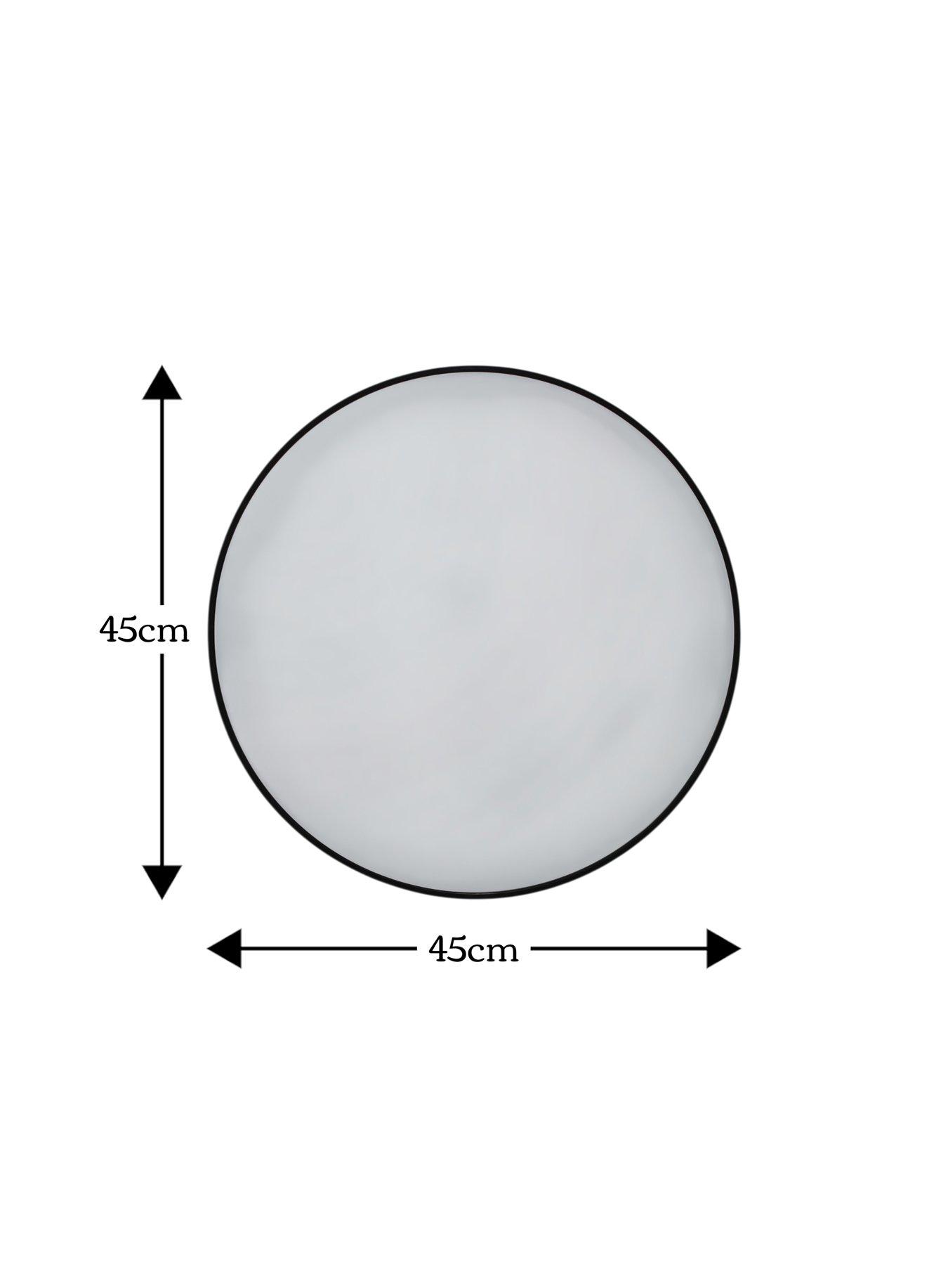 Image 4 of 4 of Showerdrape Showerdrape Woolwich Brushed Black Framed Round Mirror 45x45cm