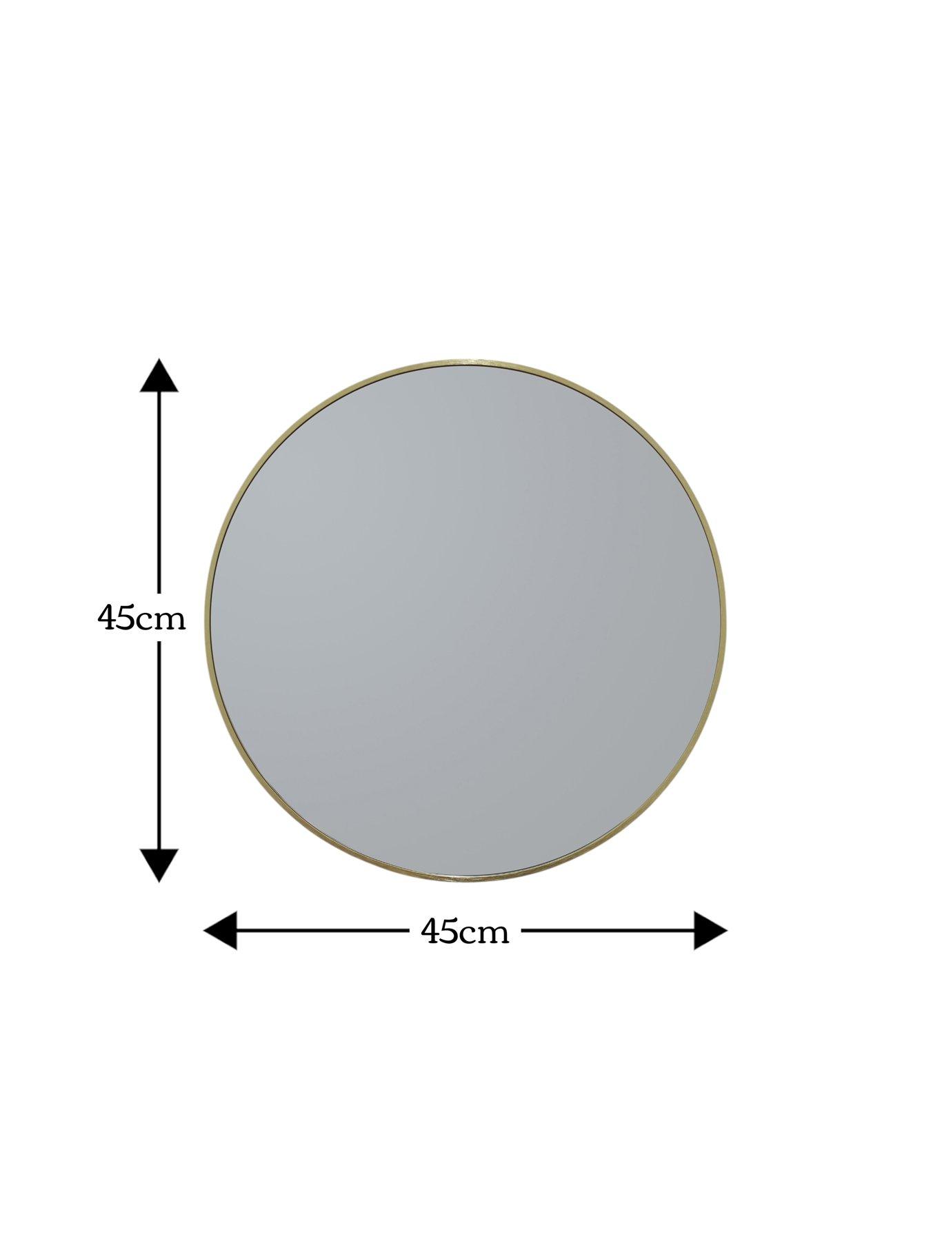 Image 4 of 4 of Showerdrape Showerdrape Woolwich Brushed Gold Framed Round Mirror 45x45cm