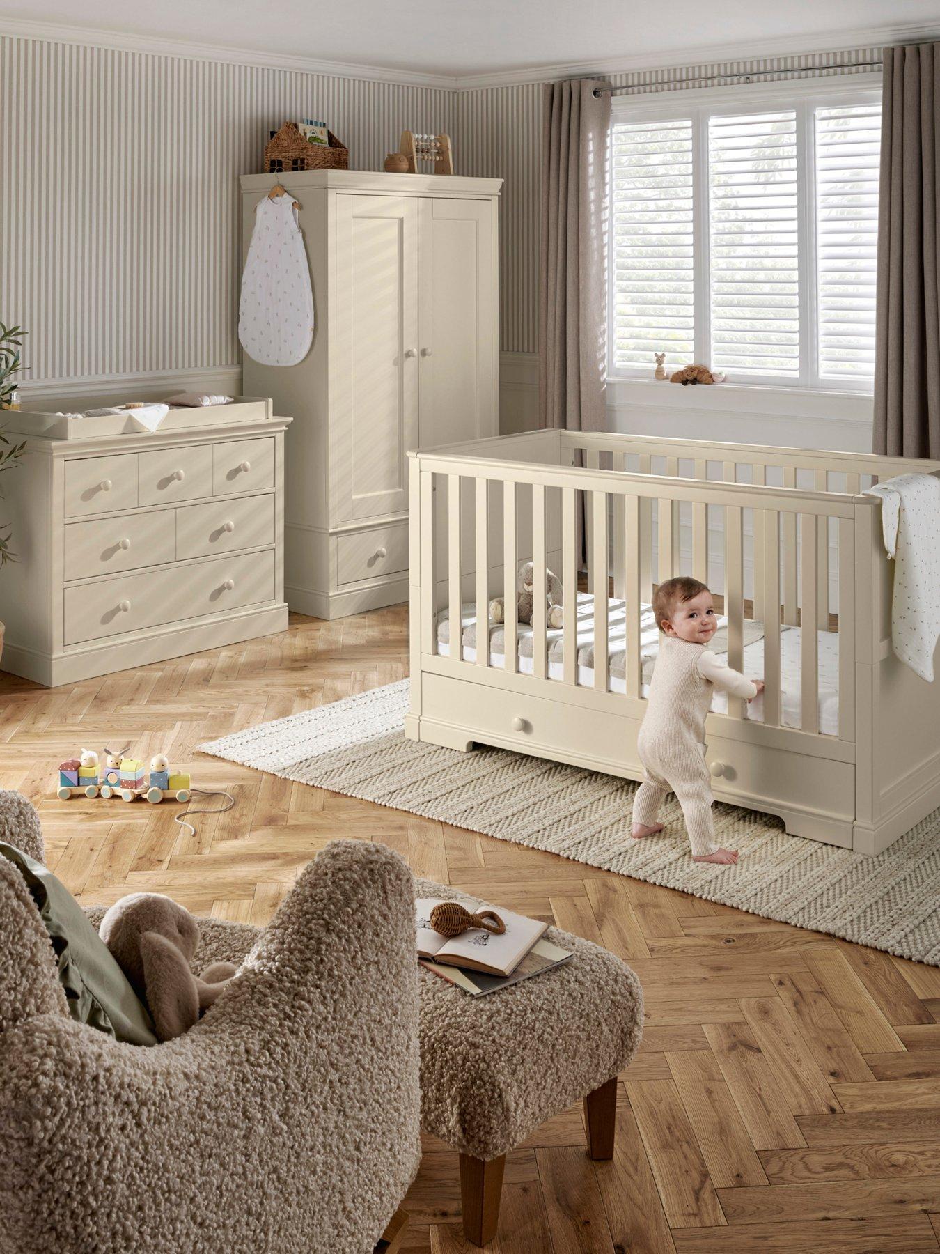 Image 1 of 7 of Mamas & Papas Oxford Range (Cotbed, Dresser & Wardrobe) Cashmere