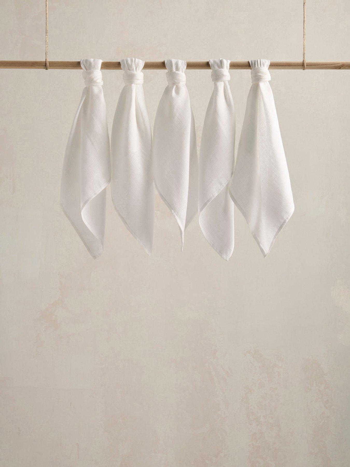 Image 1 of 4 of Mamas & Papas 5 Pack Muslin Squares - White