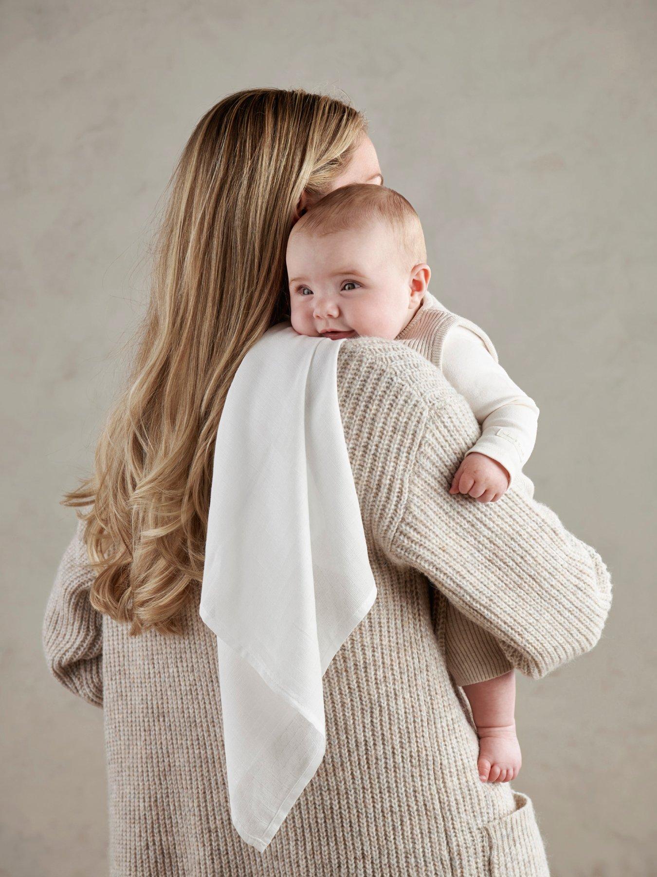 Image 4 of 4 of Mamas & Papas 5 Pack Muslin Squares - White