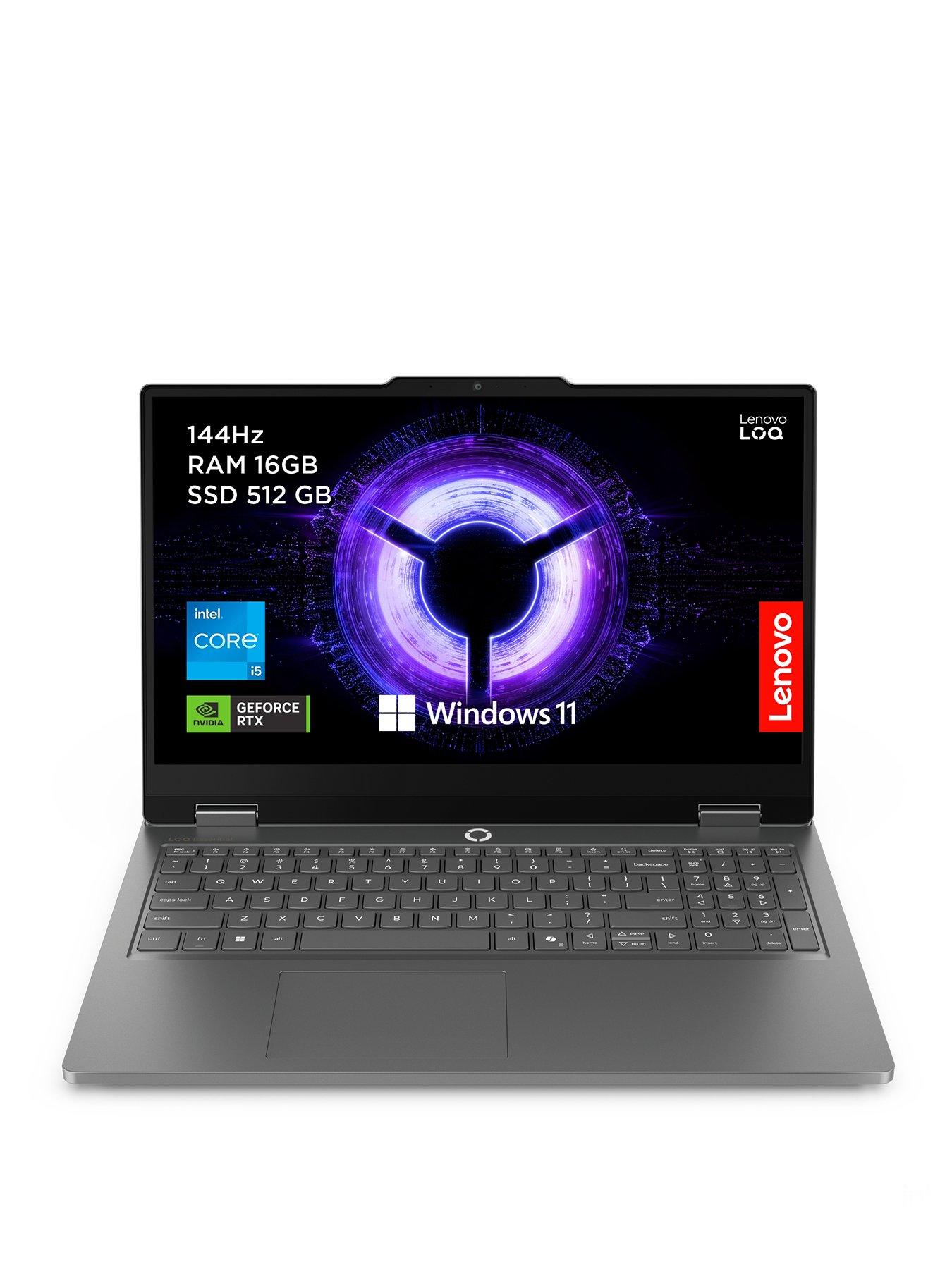Image 1 of 7 of Lenovo LOQ Essential 15IRX11 15.6in Gaming Laptop - GeForce RTX 5050 - Intel Core i7 - 16GB RAM - 512GB SSD - FHD IPS 144Hz - Grey