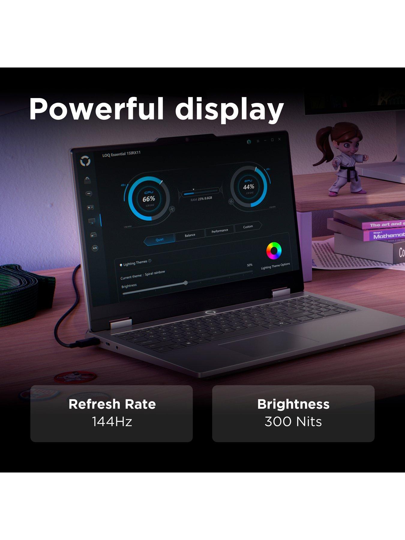 Image 7 of 7 of Lenovo LOQ Essential 15IRX11 15.6in Gaming Laptop - GeForce RTX 5050 - Intel Core i7 - 16GB RAM - 512GB SSD - FHD IPS 144Hz - Grey