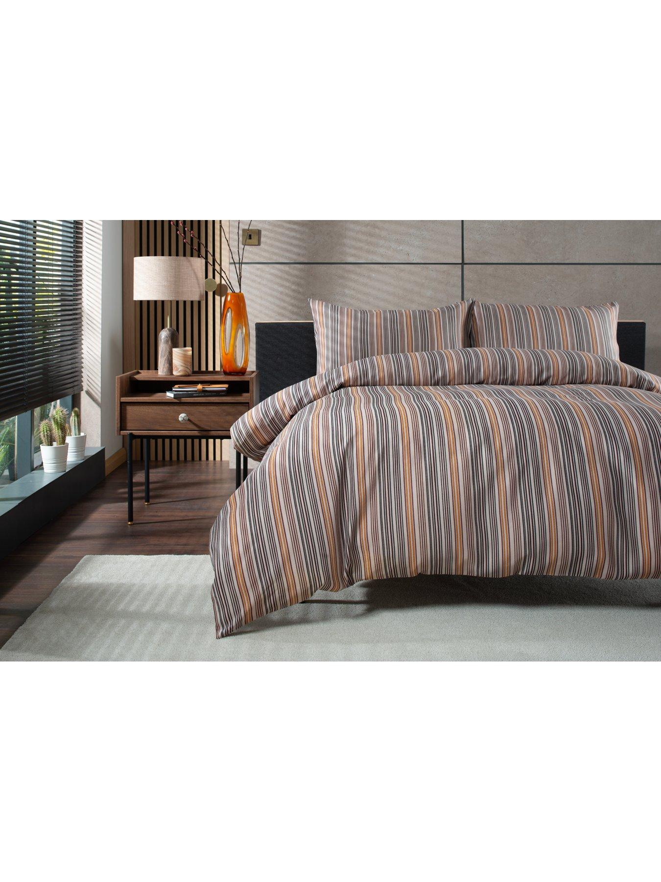 Image 3 of 4 of Studio 1846 Fine Stripe Double Duvet Set