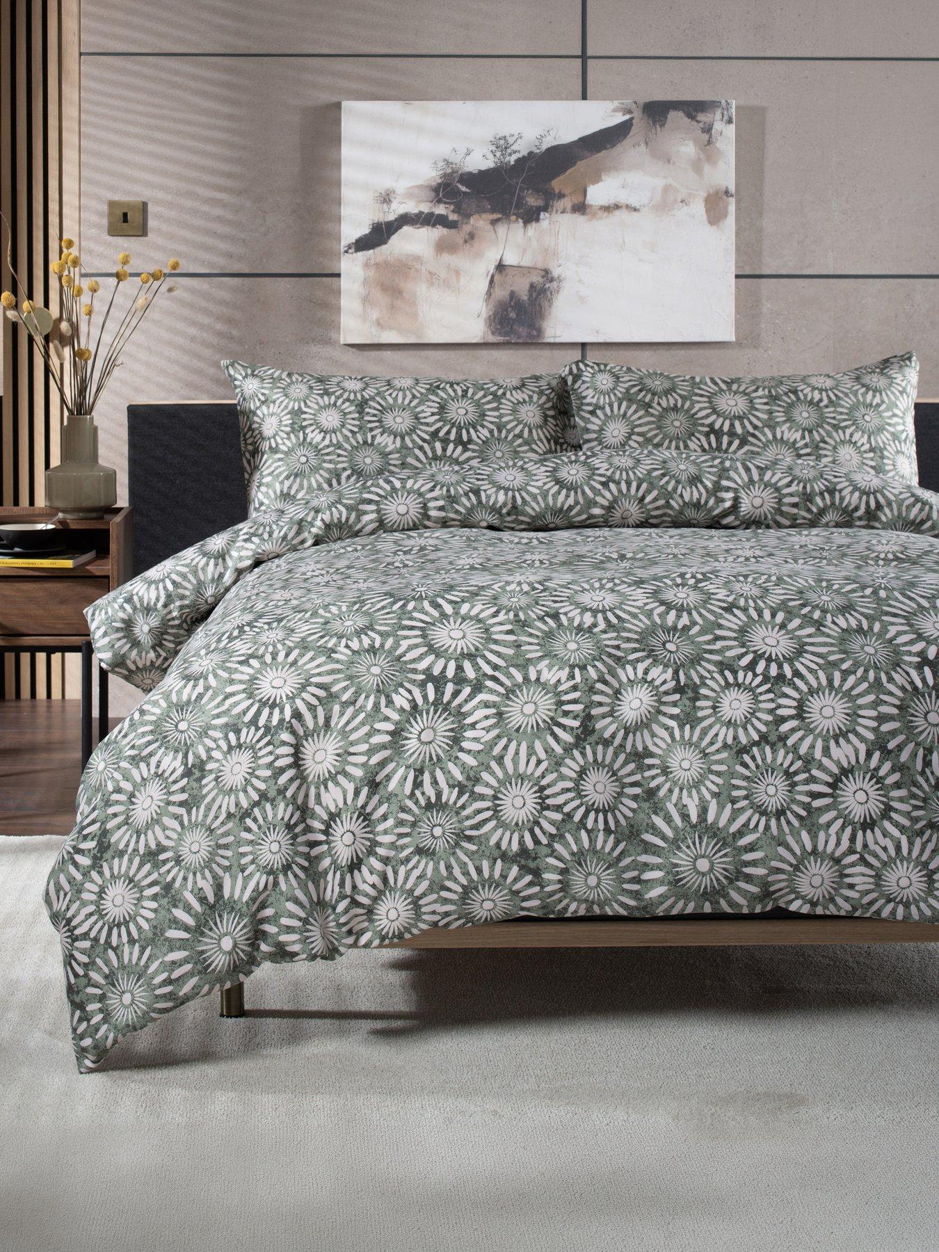 Image 1 of 6 of Studio 1846 Thompson Sage Single Duvet Set