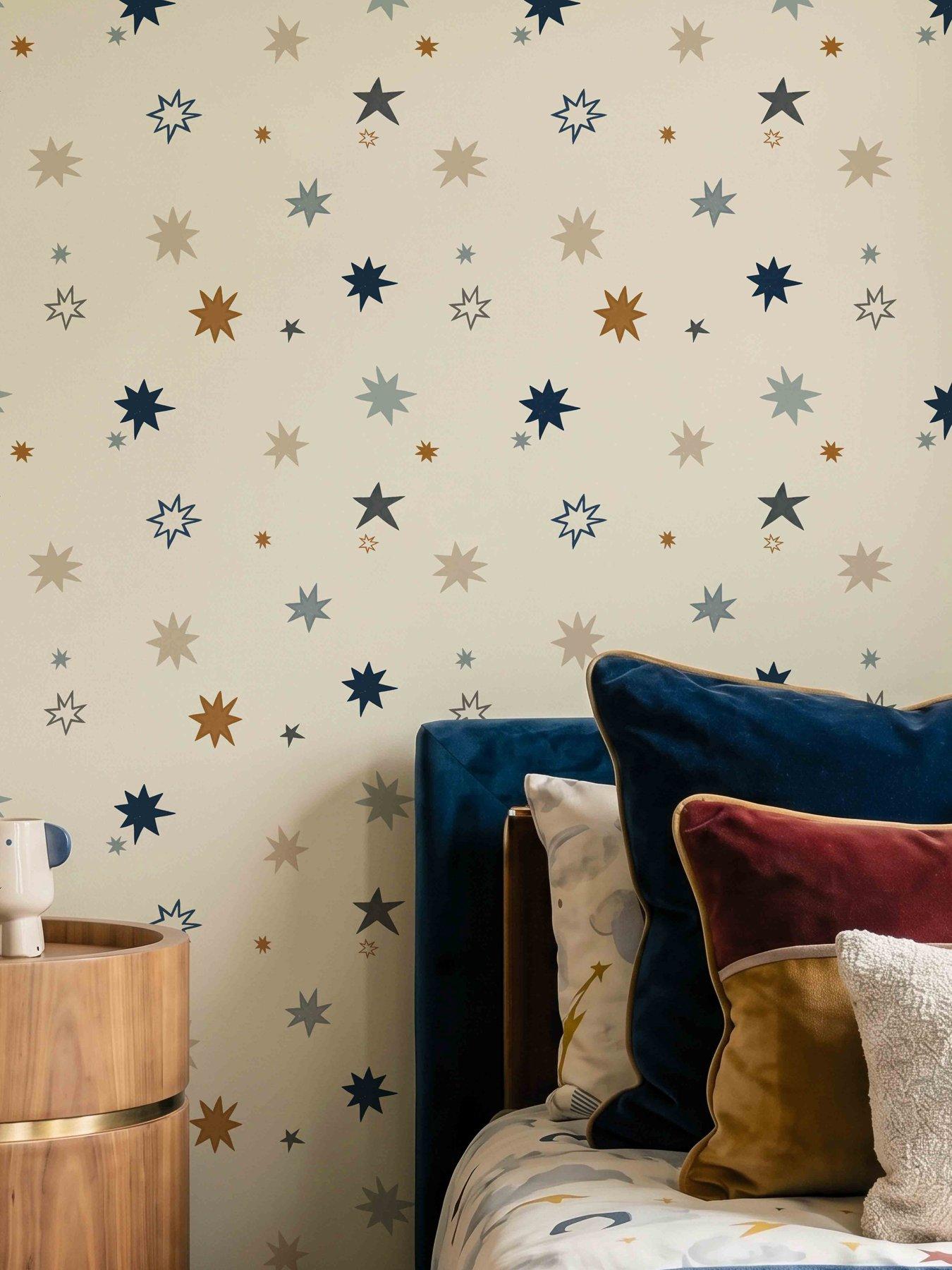 Image 1 of 5 of ARTHOUSE Supernova Blue & Blush Pink Wallpaper