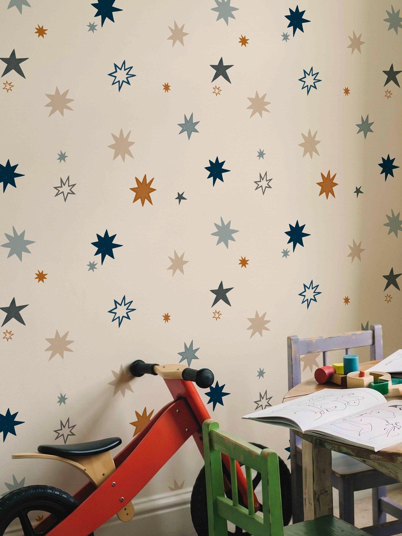 Image 4 of 5 of ARTHOUSE Supernova Blue & Blush Pink Wallpaper