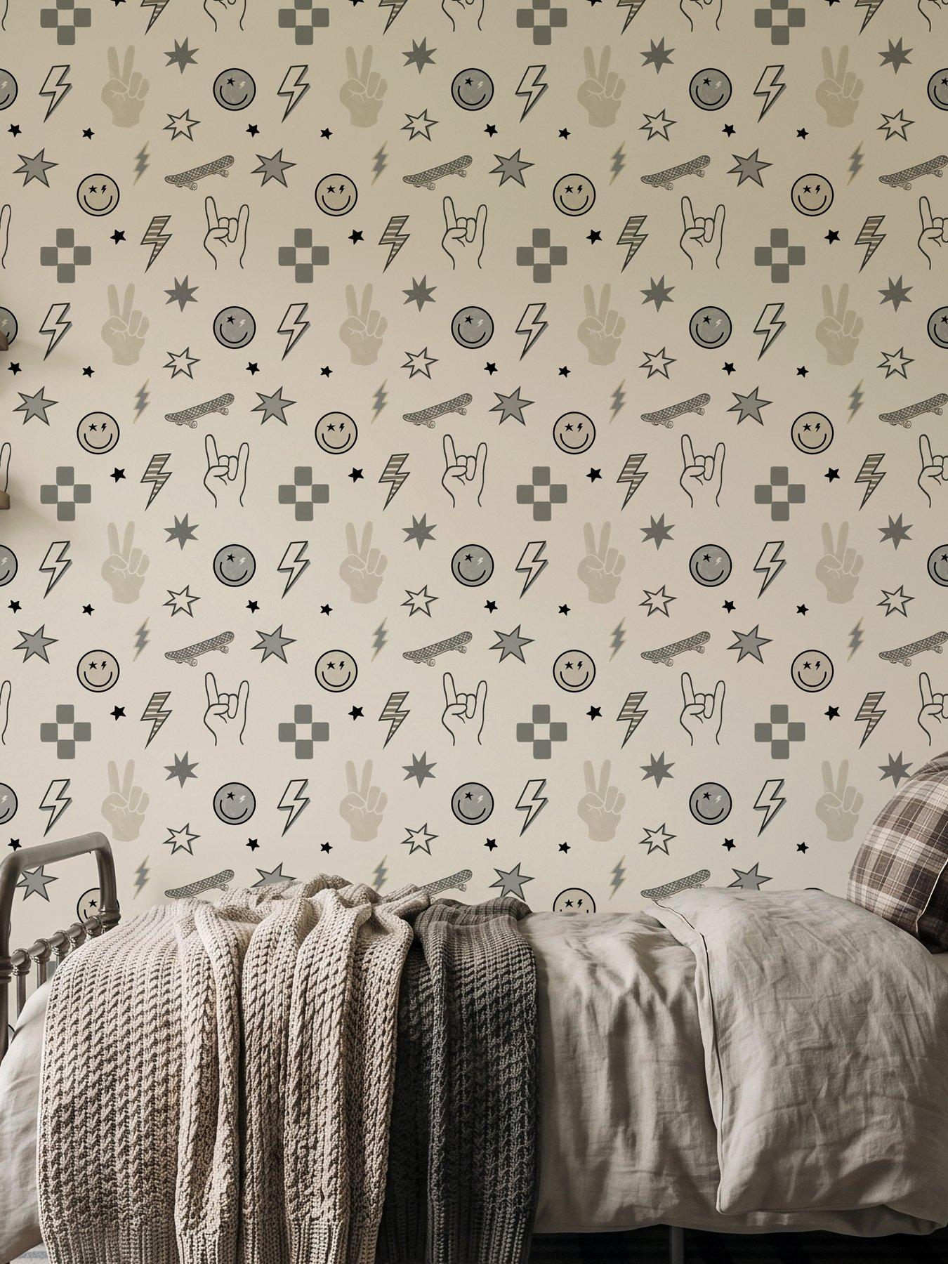 ARTHOUSE Rockstar Mono Wallpaper