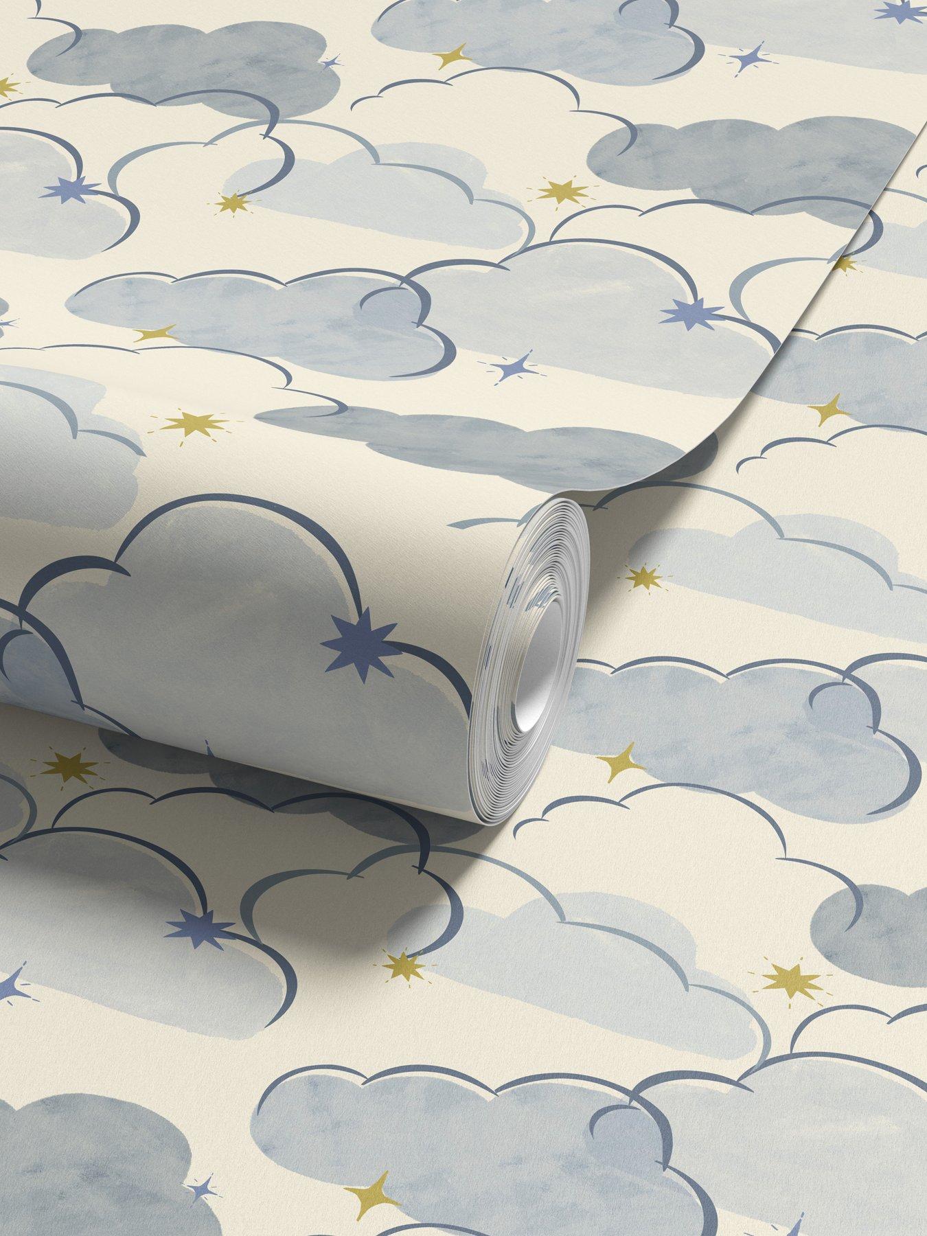 Image 2 of 4 of ARTHOUSE Every Cloud Blue Wallpaper