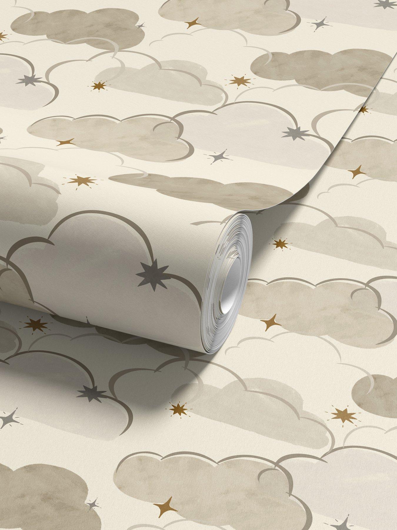 Image 3 of 5 of ARTHOUSE Every Cloud Beige Wallpaper