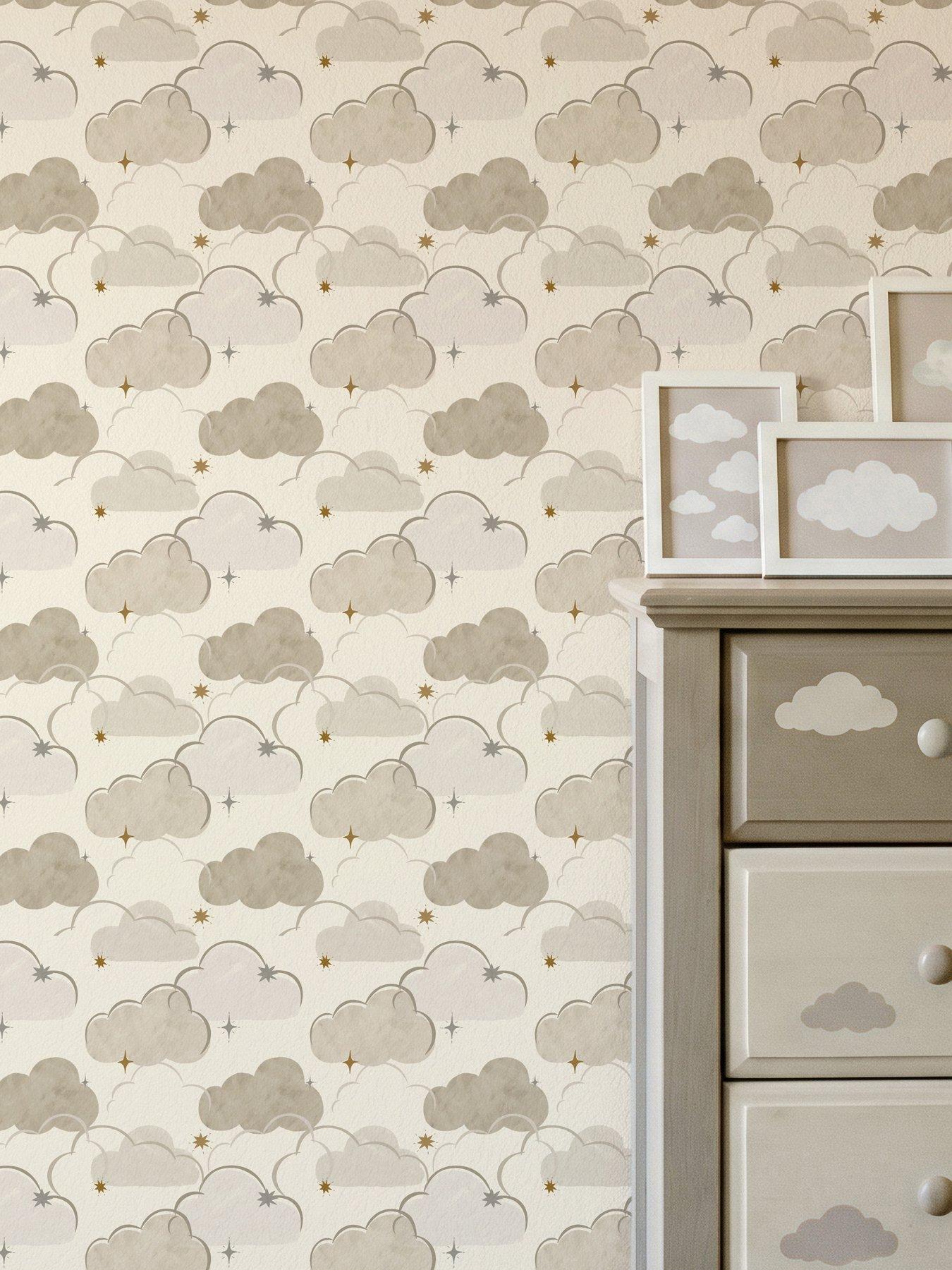 Image 4 of 5 of ARTHOUSE Every Cloud Beige Wallpaper