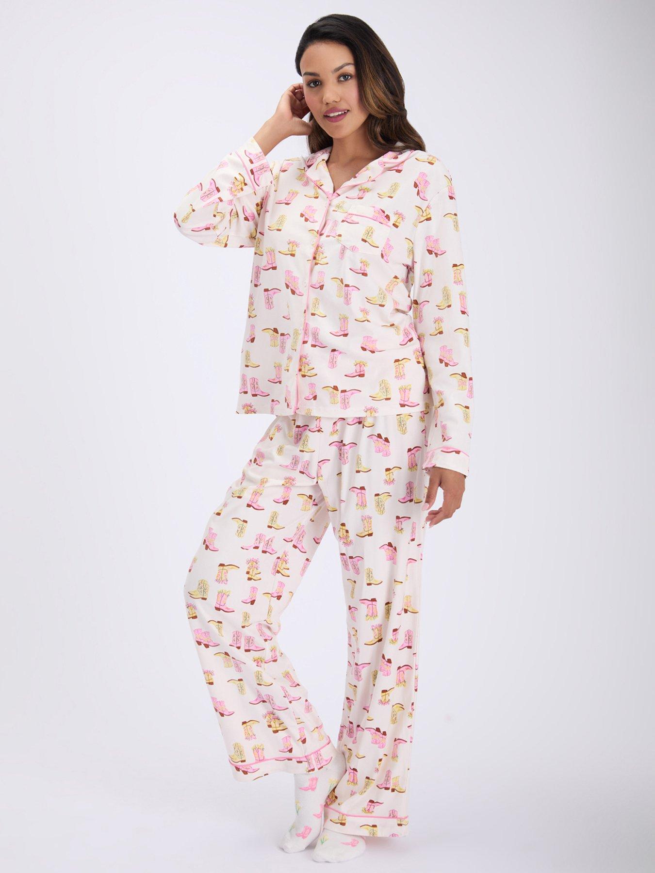 Image 1 of 7 of Boux Avenue Cowgirl Dreams Pj In A Bag - Cream