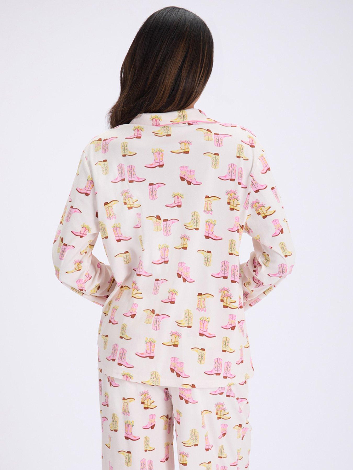 Image 2 of 7 of Boux Avenue Cowgirl Dreams Pj In A Bag - Cream