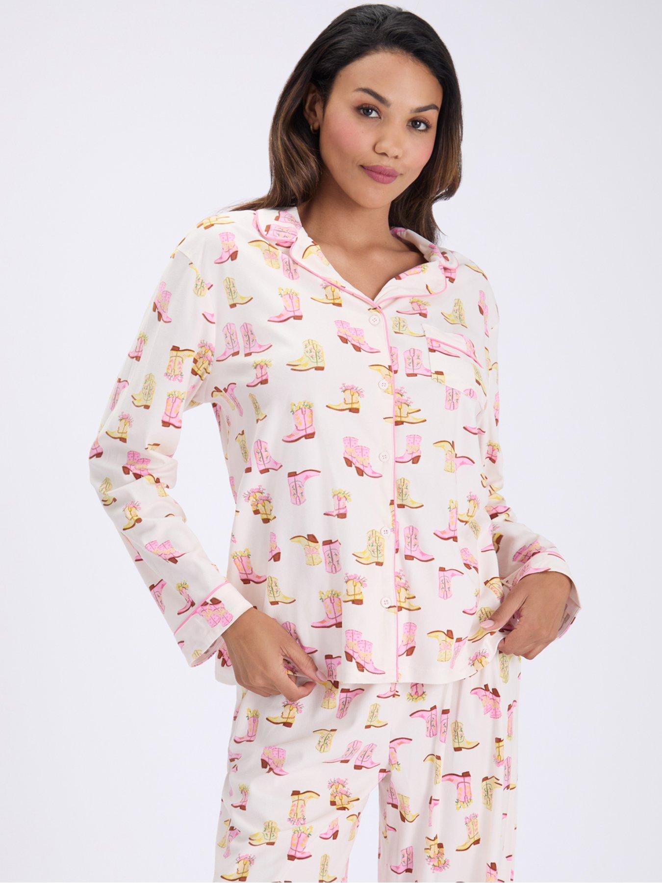 Image 4 of 7 of Boux Avenue Cowgirl Dreams Pj In A Bag - Cream