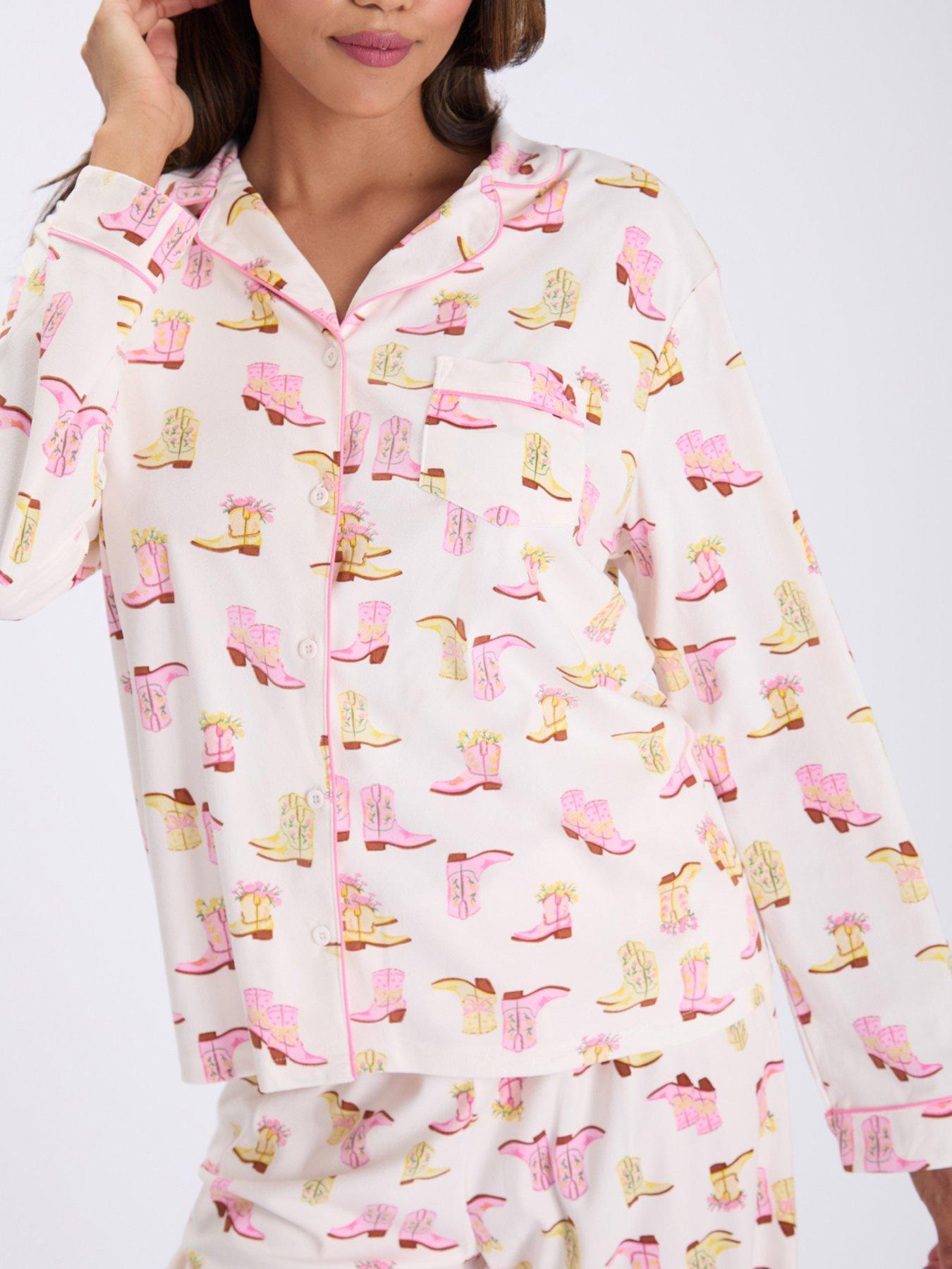 Image 6 of 7 of Boux Avenue Cowgirl Dreams Pj In A Bag - Cream