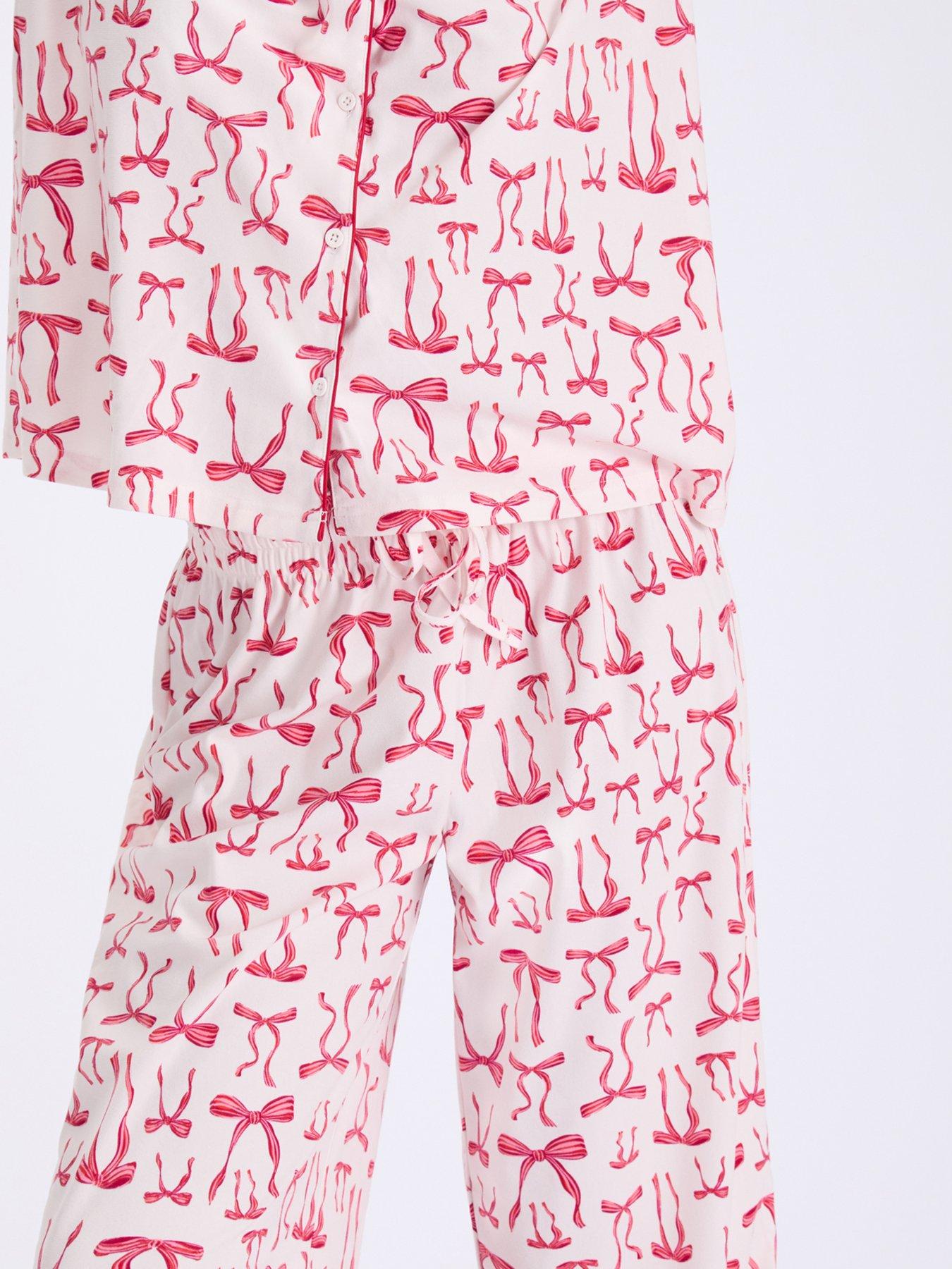 Image 5 of 6 of Boux Avenue Boux Avenue Flutter Bows Pj In A Bag - Ivory Mix