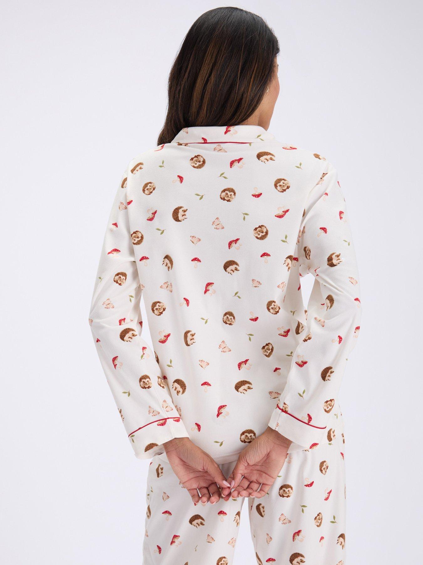 Image 2 of 7 of Boux Avenue Boux Avenue Hedgehog Garden Pj In A Bag - Cream