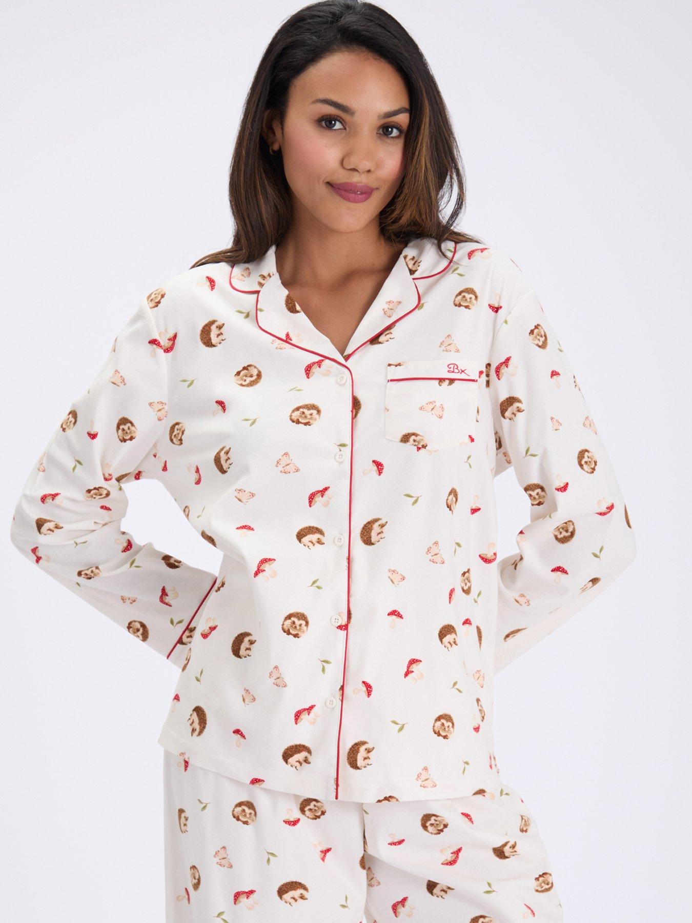 Image 4 of 7 of Boux Avenue Boux Avenue Hedgehog Garden Pj In A Bag - Cream