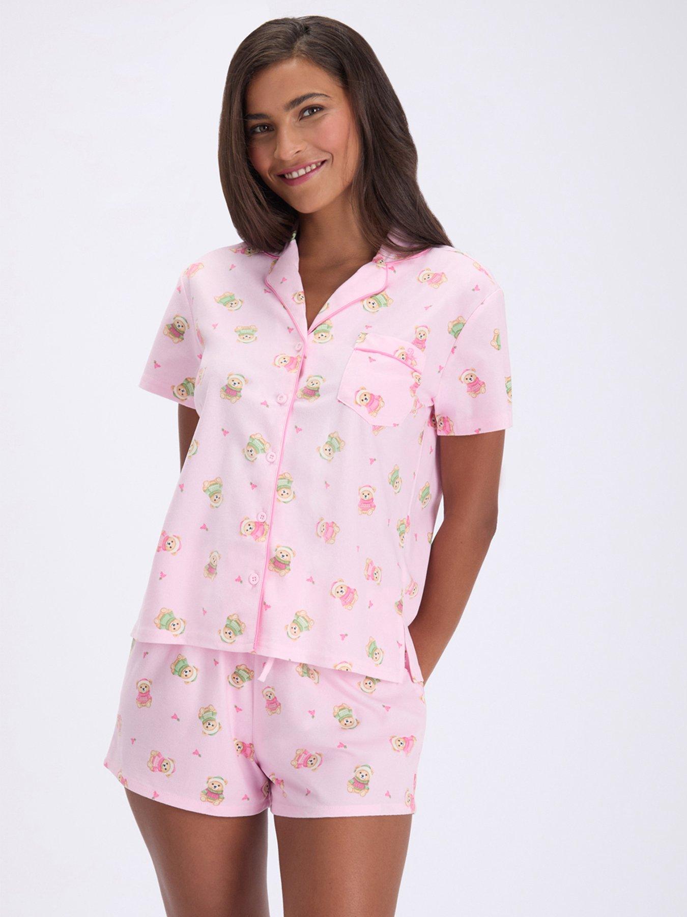Boux Avenue Boux Avenue Teddy Bear Shortie In A Bag - Pink Mix