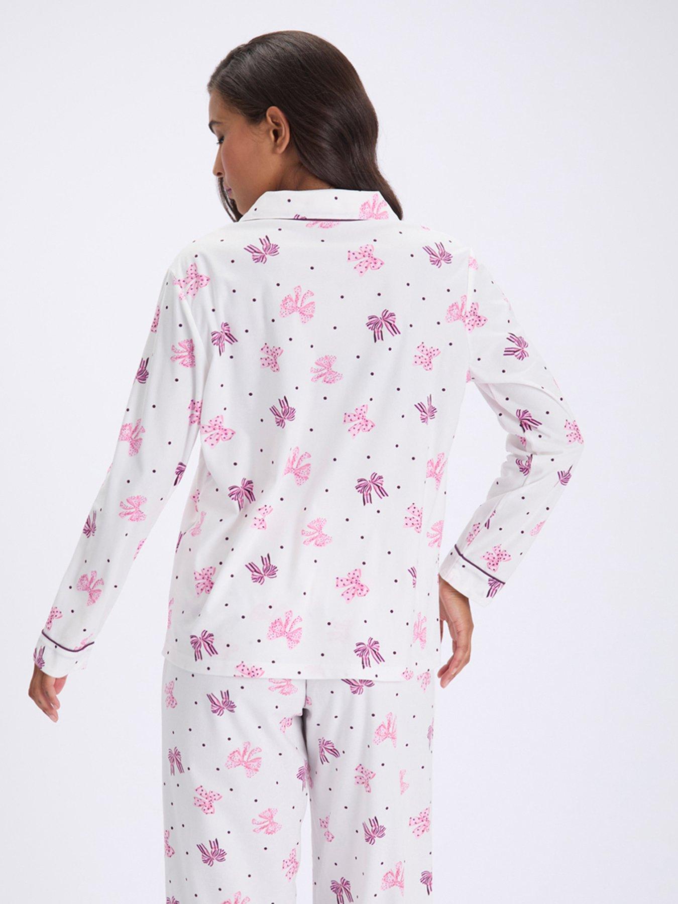 Image 2 of 7 of Boux Avenue Multi Bow Pjs In A Bag - Ivory Mix