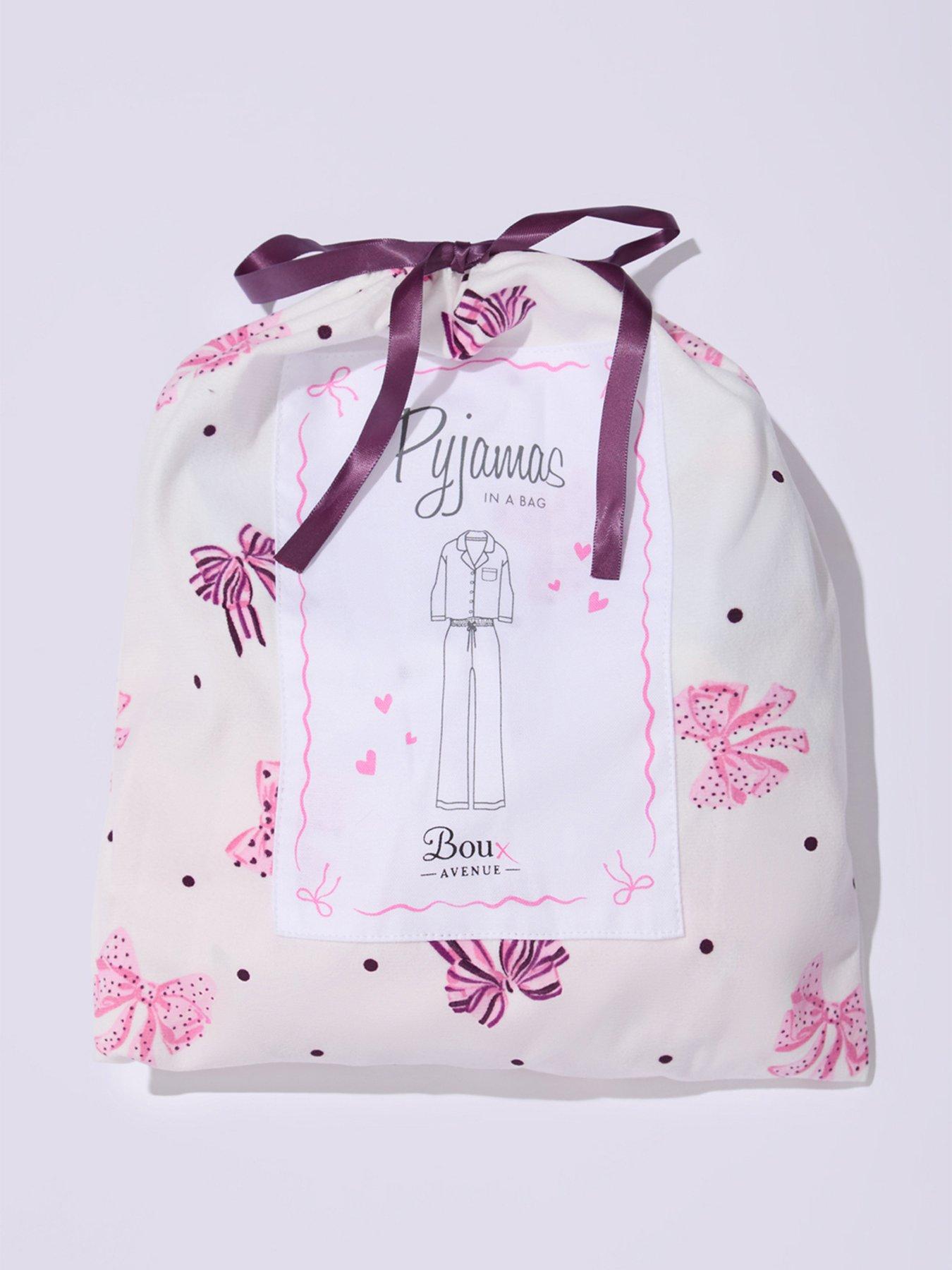 Image 7 of 7 of Boux Avenue Multi Bow Pjs In A Bag - Ivory Mix
