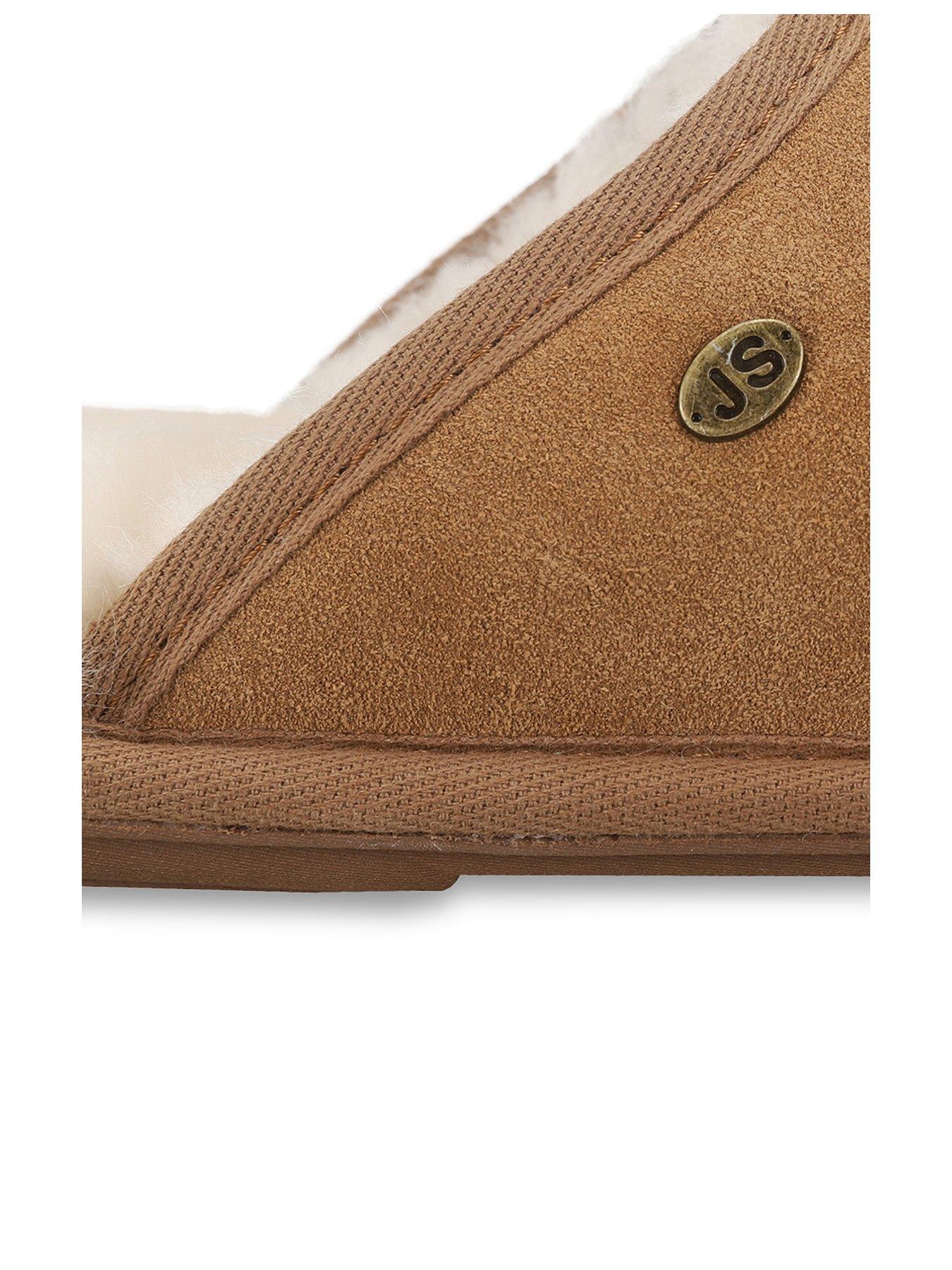 Image 3 of 5 of Just Sheepskin Just Sheepskin Womens Shaftesbury Mule Slippers - Chestnut