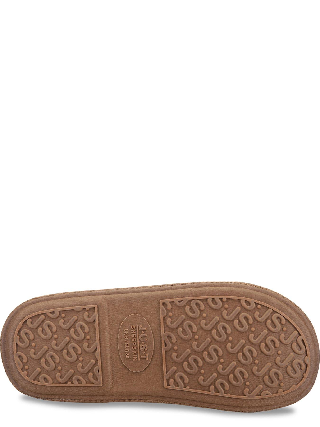 Image 4 of 5 of Just Sheepskin Just Sheepskin Womens Shaftesbury Mule Slippers - Chestnut