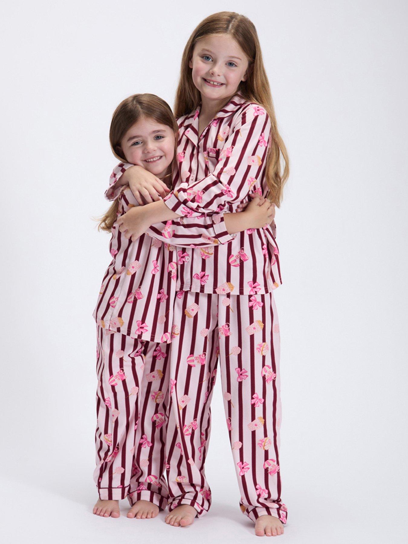 Image 1 of 7 of Boux Avenue Boux Avenue Kids-popcorn Club Pj In A Bag - Burgundy