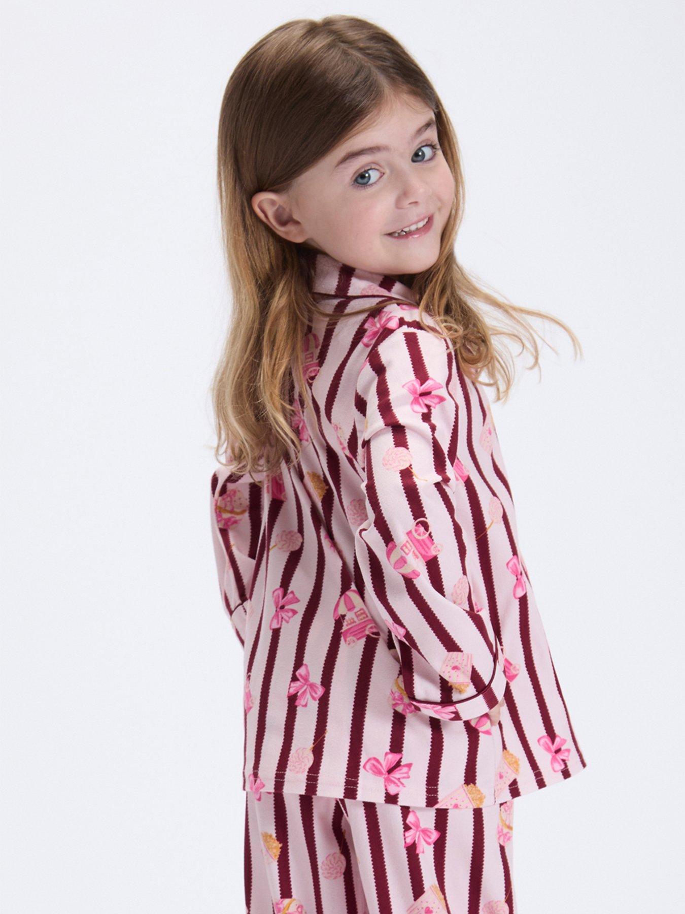 Image 6 of 7 of Boux Avenue Boux Avenue Kids-popcorn Club Pj In A Bag - Burgundy