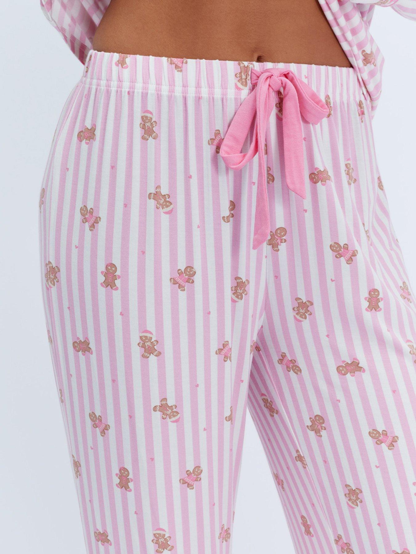 Image 7 of 7 of Boux Avenue Boux Avenue Modal Piped Pyjama Set - Red