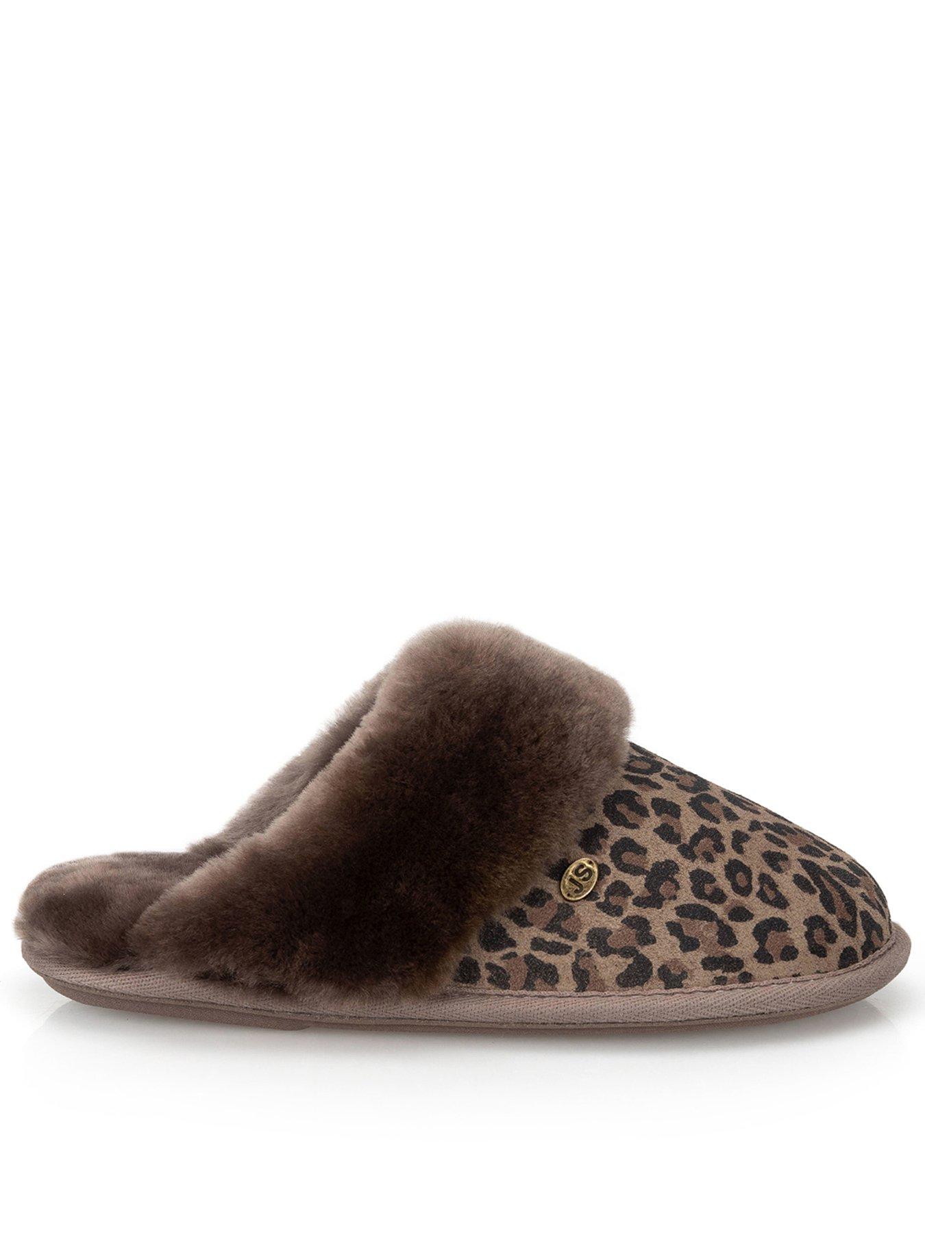 Image 1 of 5 of Just Sheepskin Just Sheepskin Womens Duchess Mule Slippers - Animal