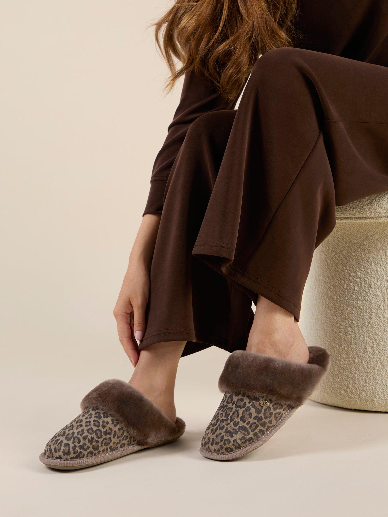 Image 5 of 5 of Just Sheepskin Just Sheepskin Womens Duchess Mule Slippers - Animal