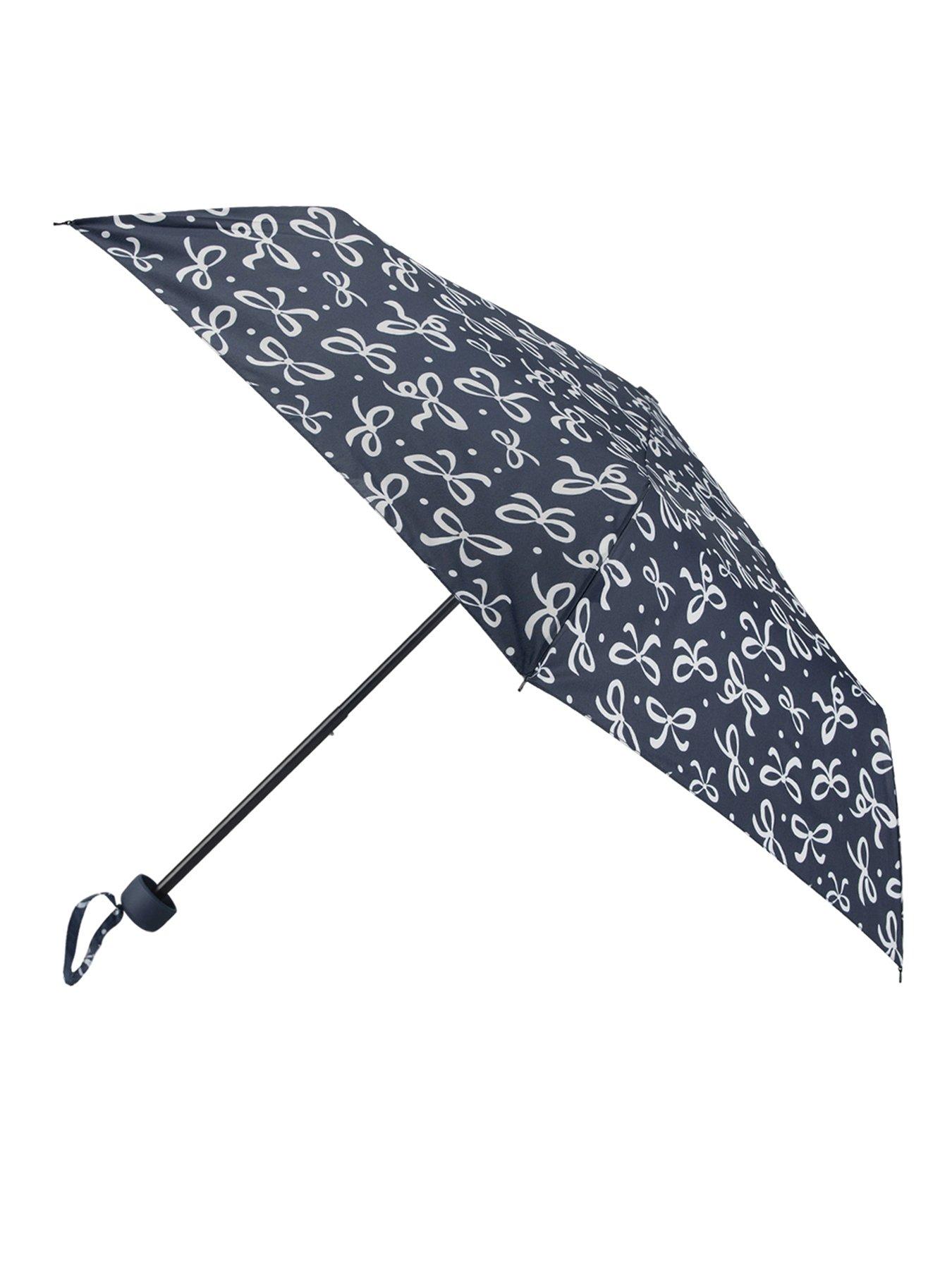 Image 2 of 4 of TOTES Womens Umbrella &amp; Shopper Bag Gift Set - Dog/navy Bow