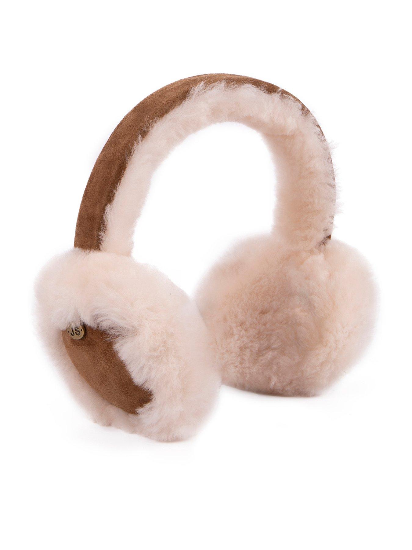 Image 1 of 3 of Just Sheepskin Womens Harper Earmuffs - Chestnut