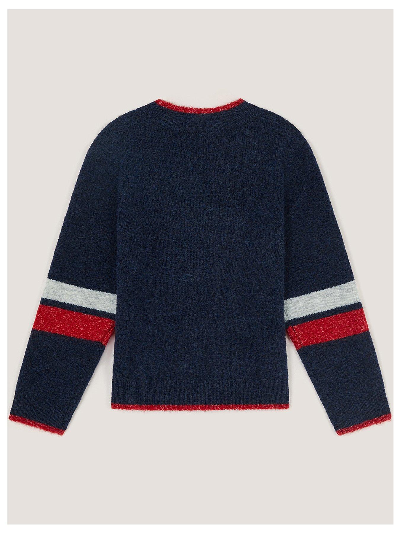 Image 3 of 4 of Monsoon Boys Christmas London Guard Crew Neck Jumper - Navy