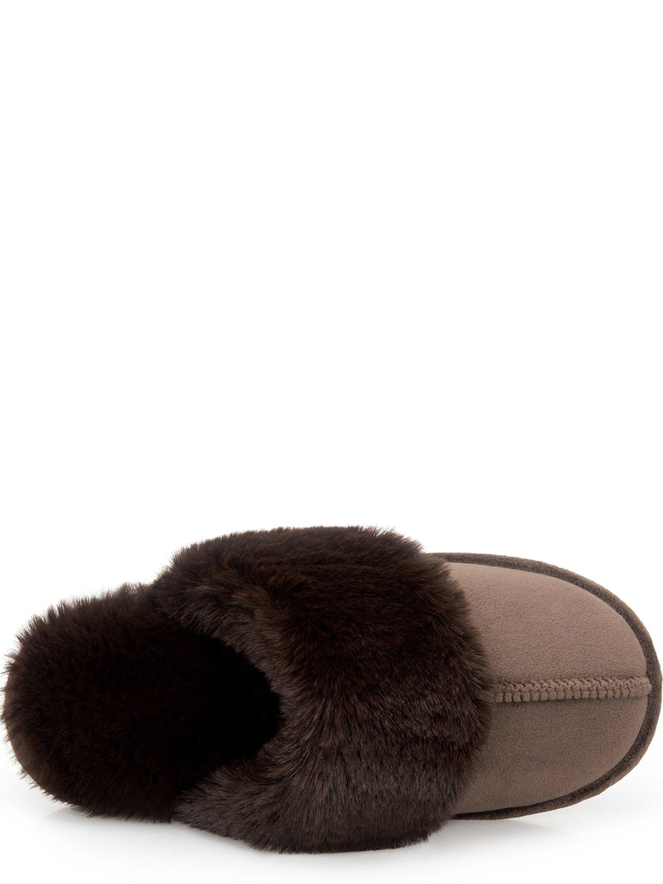 Image 2 of 5 of TOTES Totes Velour Moccasin Slippers - Chocolate