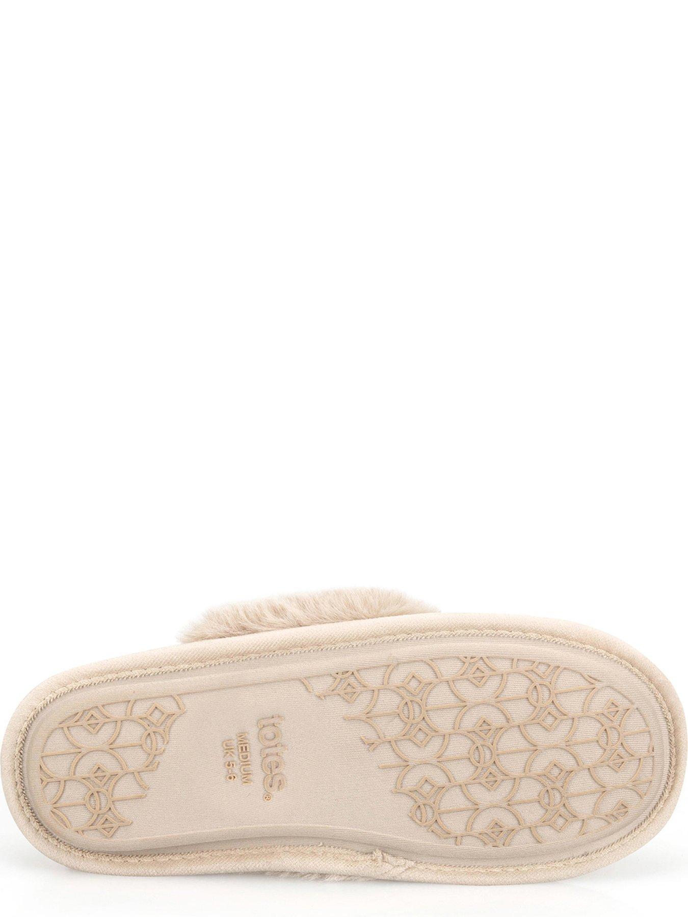 Image 3 of 5 of TOTES Totes Velour Moccasin Slippers - Natural