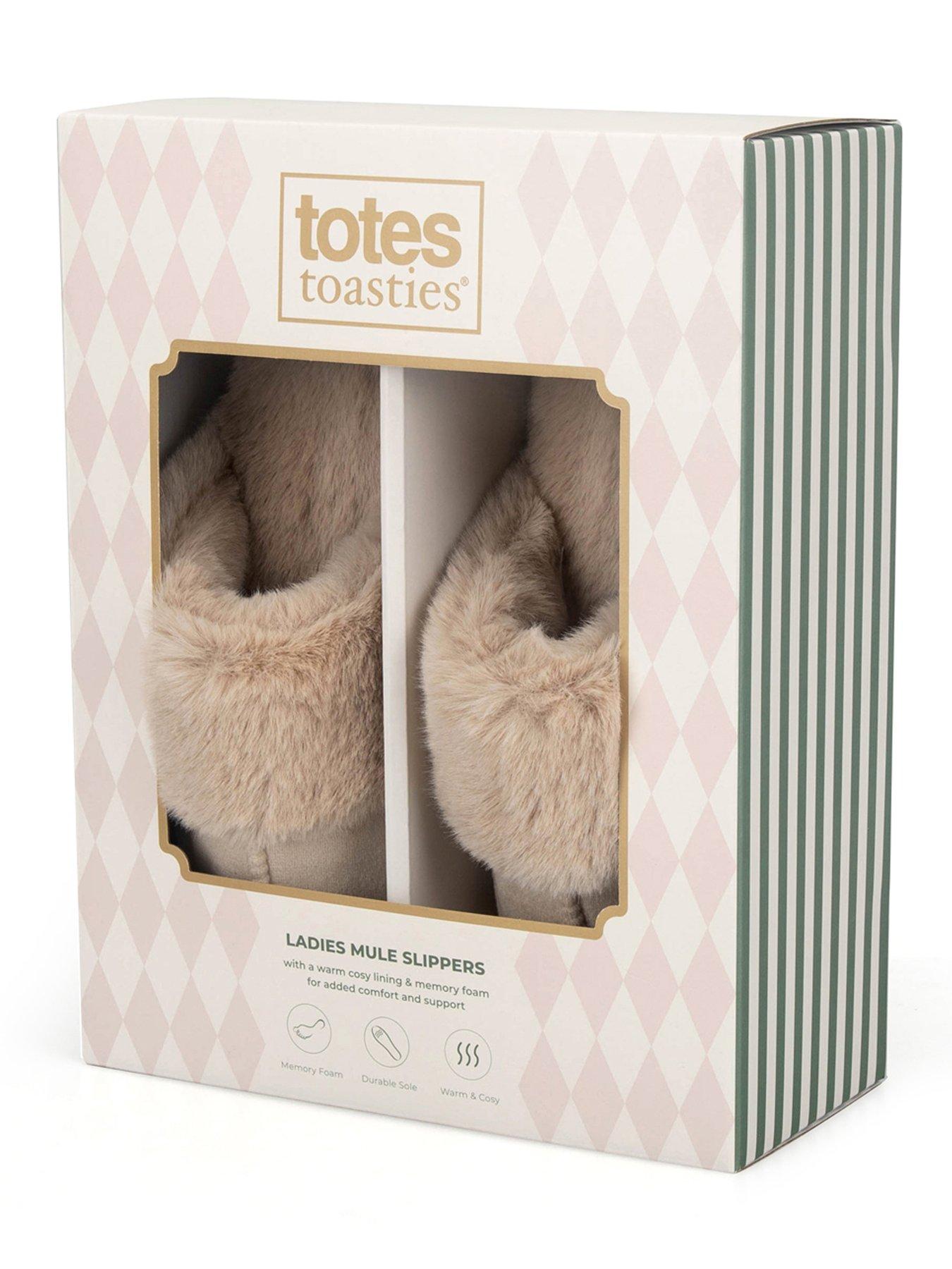 Image 5 of 5 of TOTES Totes Velour Moccasin Slippers - Natural