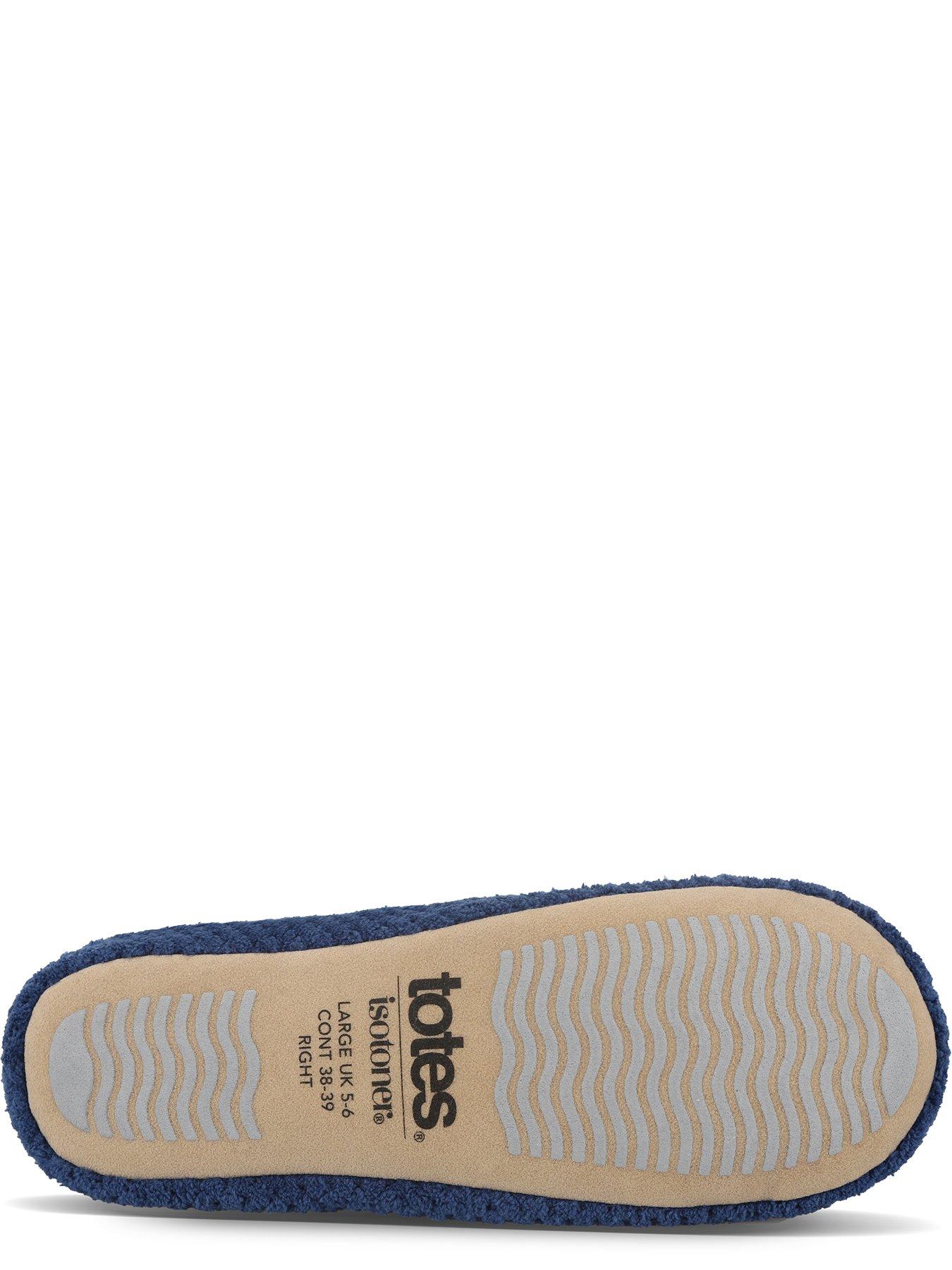 Image 4 of 5 of Totes Isotoner Womens Popcorn Bow Ballerina Slippers - Dark Blue