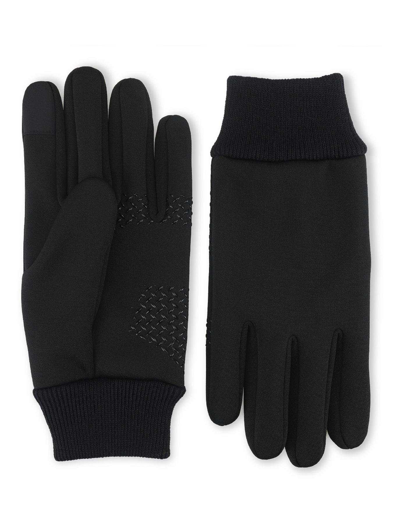 Image 2 of 5 of TOTES Womens Stretch Thermal Gloves With Smartouch - Black